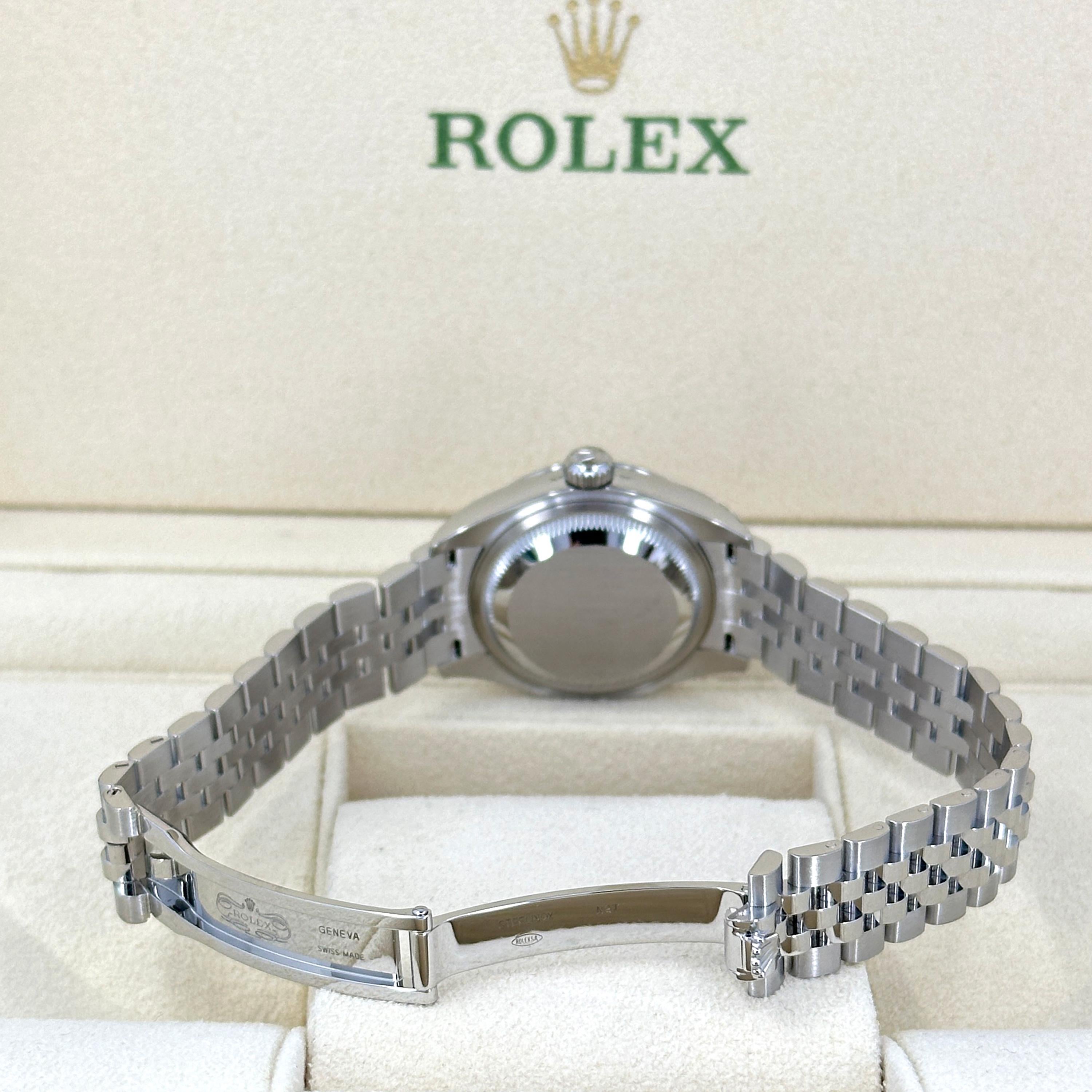 Ungetragene Rolex Lady-Datejust 28 Reference# 279160, Komplettset, 2025 im Angebot 8