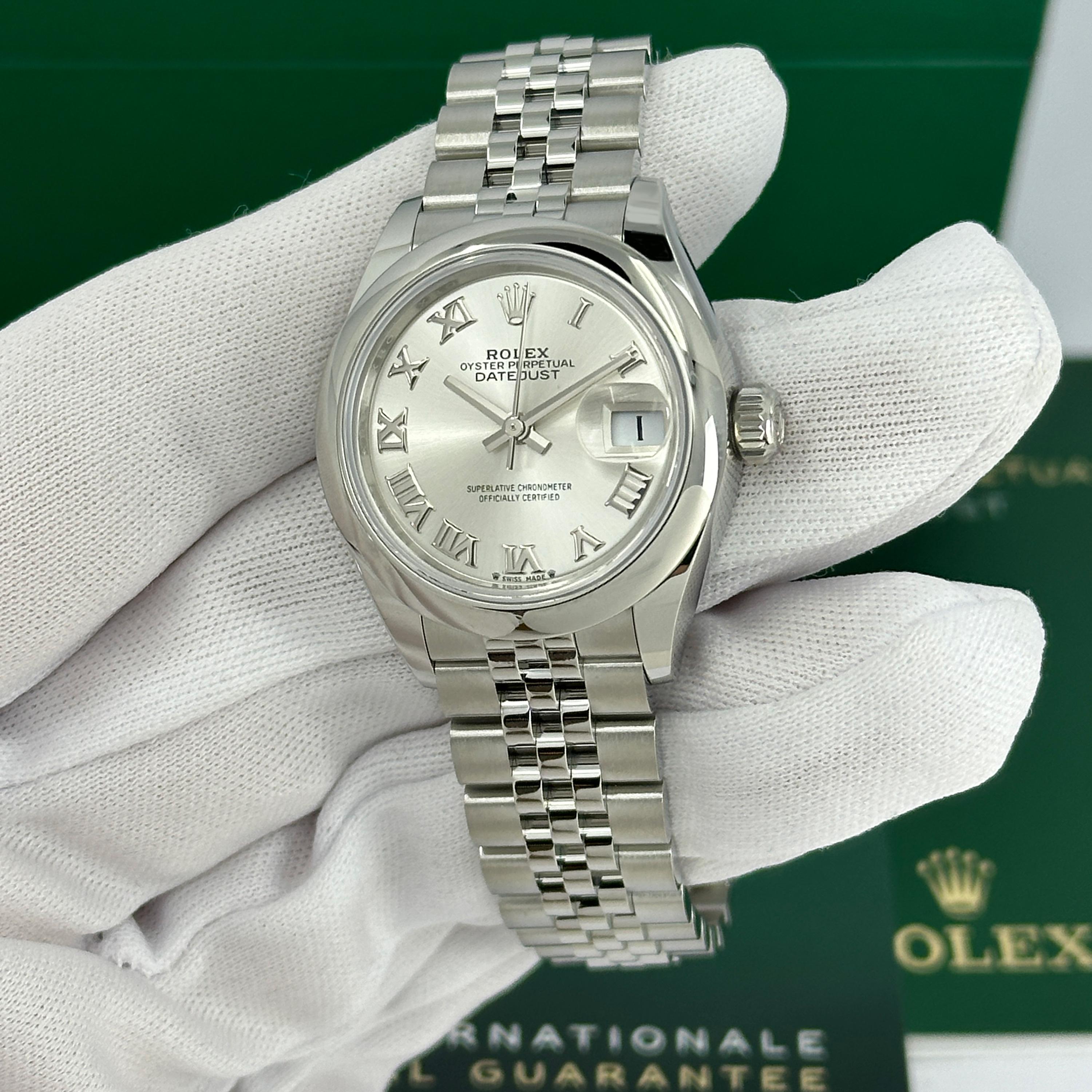 Ungetragene Rolex Lady-Datejust 28 Reference# 279160, Komplettset, 2025 im Angebot 9