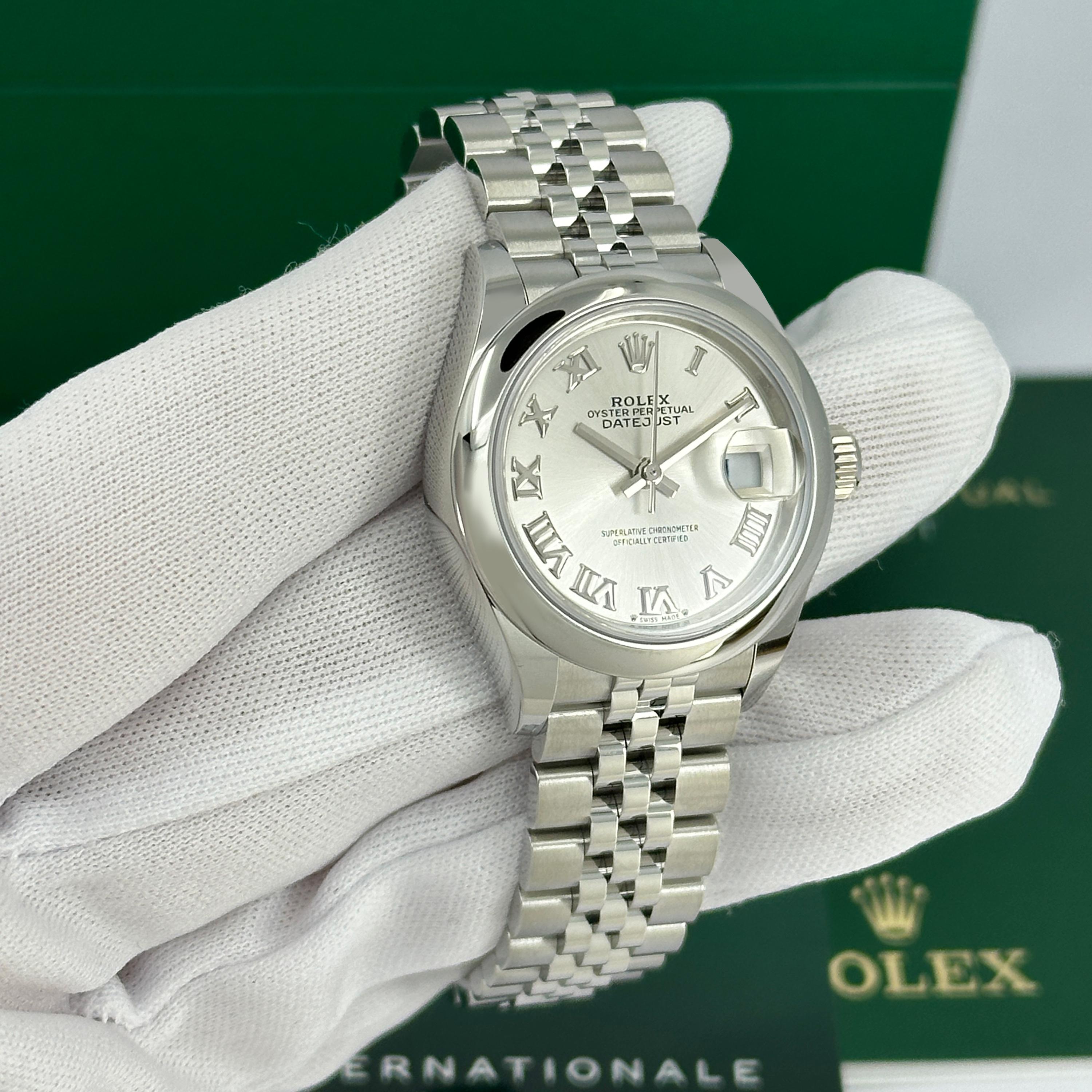 Ungetragene Rolex Lady-Datejust 28 Reference# 279160, Komplettset, 2025 im Angebot 10