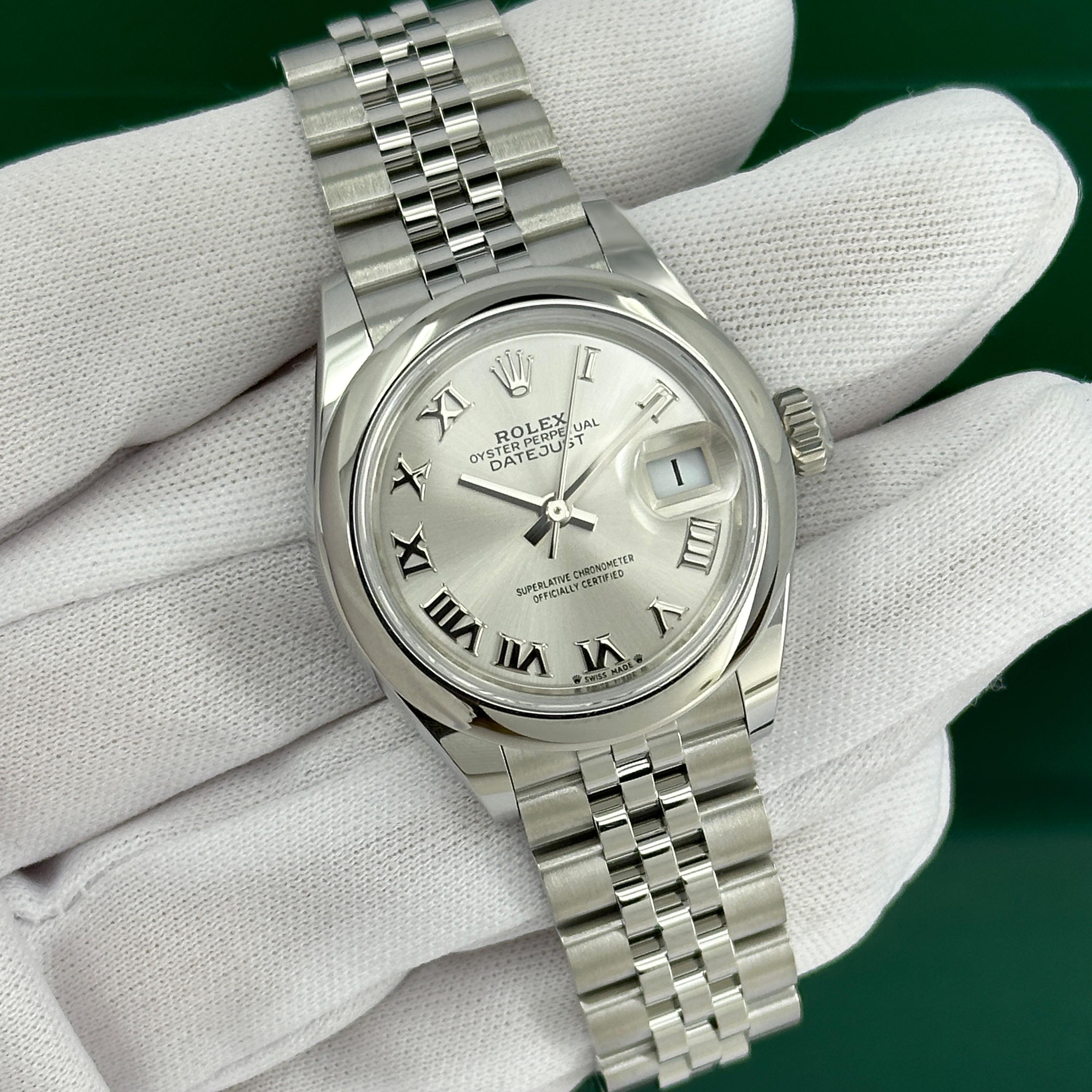 Ungetragene Rolex Lady-Datejust 28 Reference# 279160, Komplettset, 2025 im Angebot 14