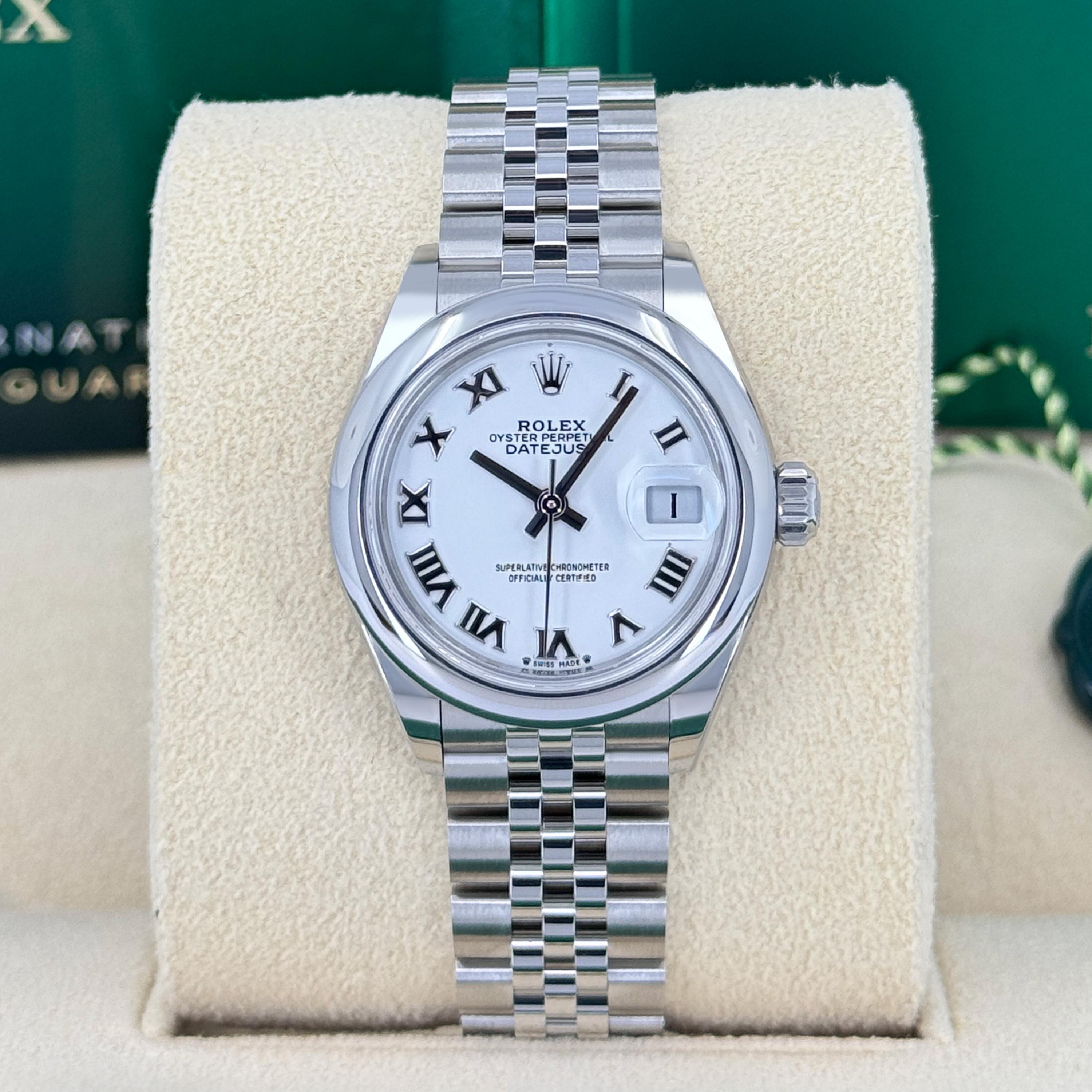 Ungetragene Rolex Lady-Datejust 28 Reference# 279160, Komplettset, 2025 im Zustand „Neu“ im Angebot in New York, NY