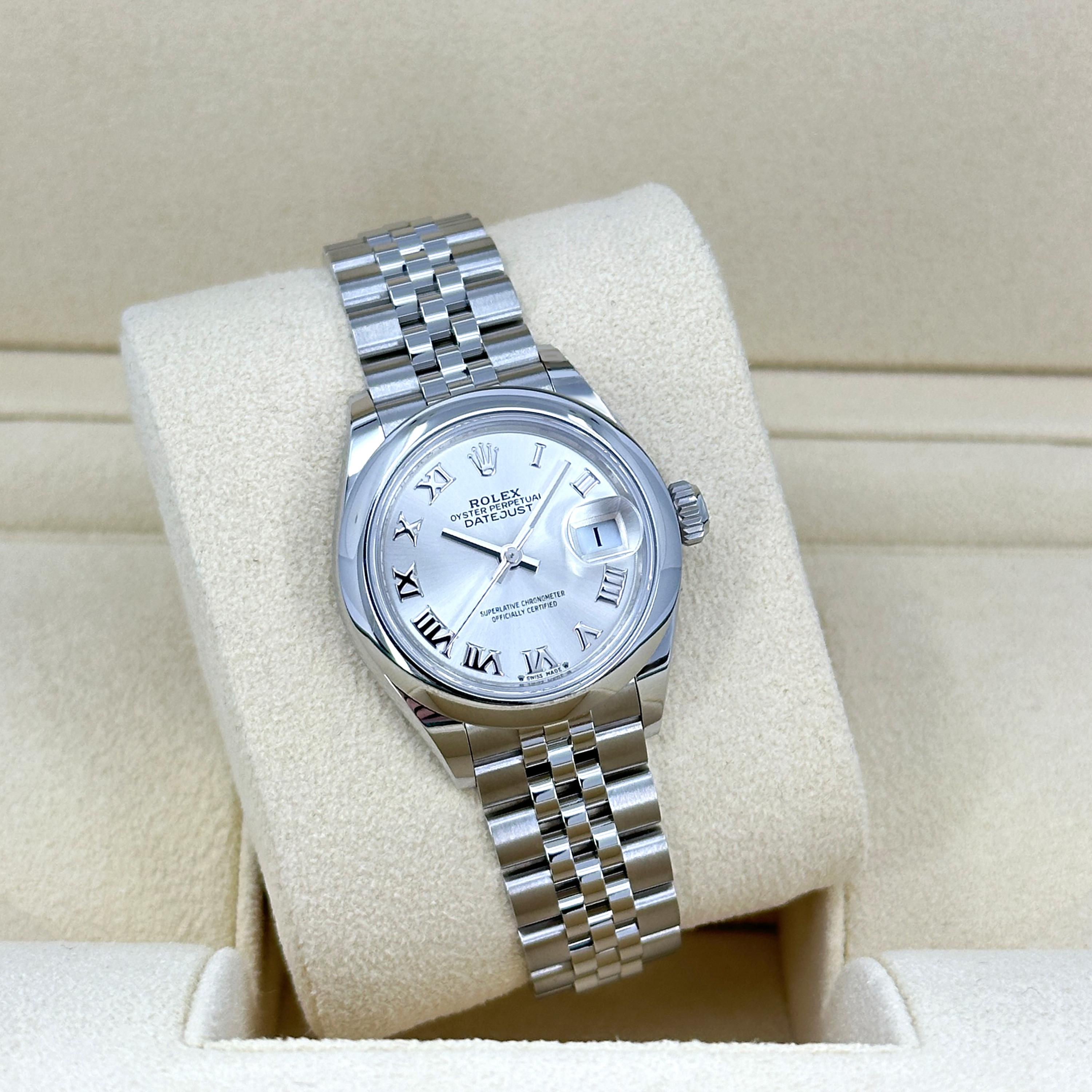 Ungetragene Rolex Lady-Datejust 28 Reference# 279160, Komplettset, 2025 im Angebot 5