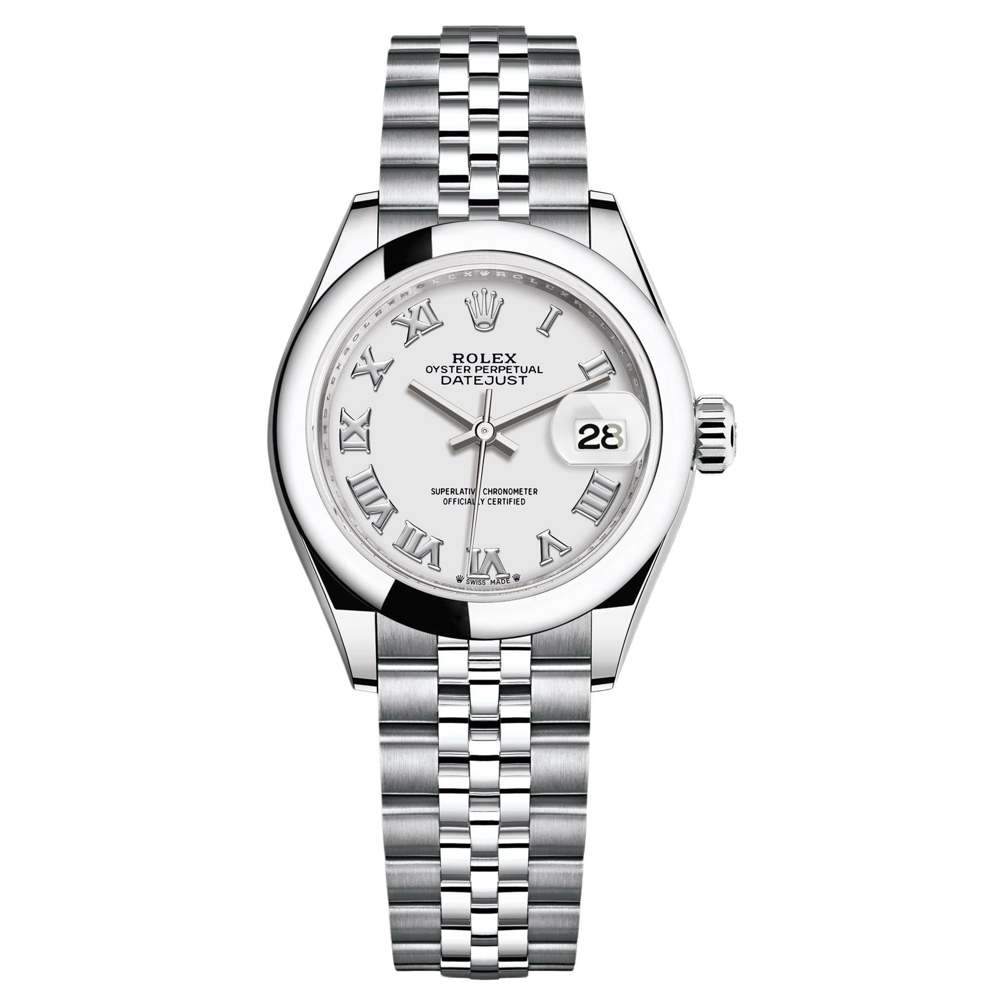 Ungetragene Rolex Lady-Datejust 28 Reference# 279160, Komplettset, 2025