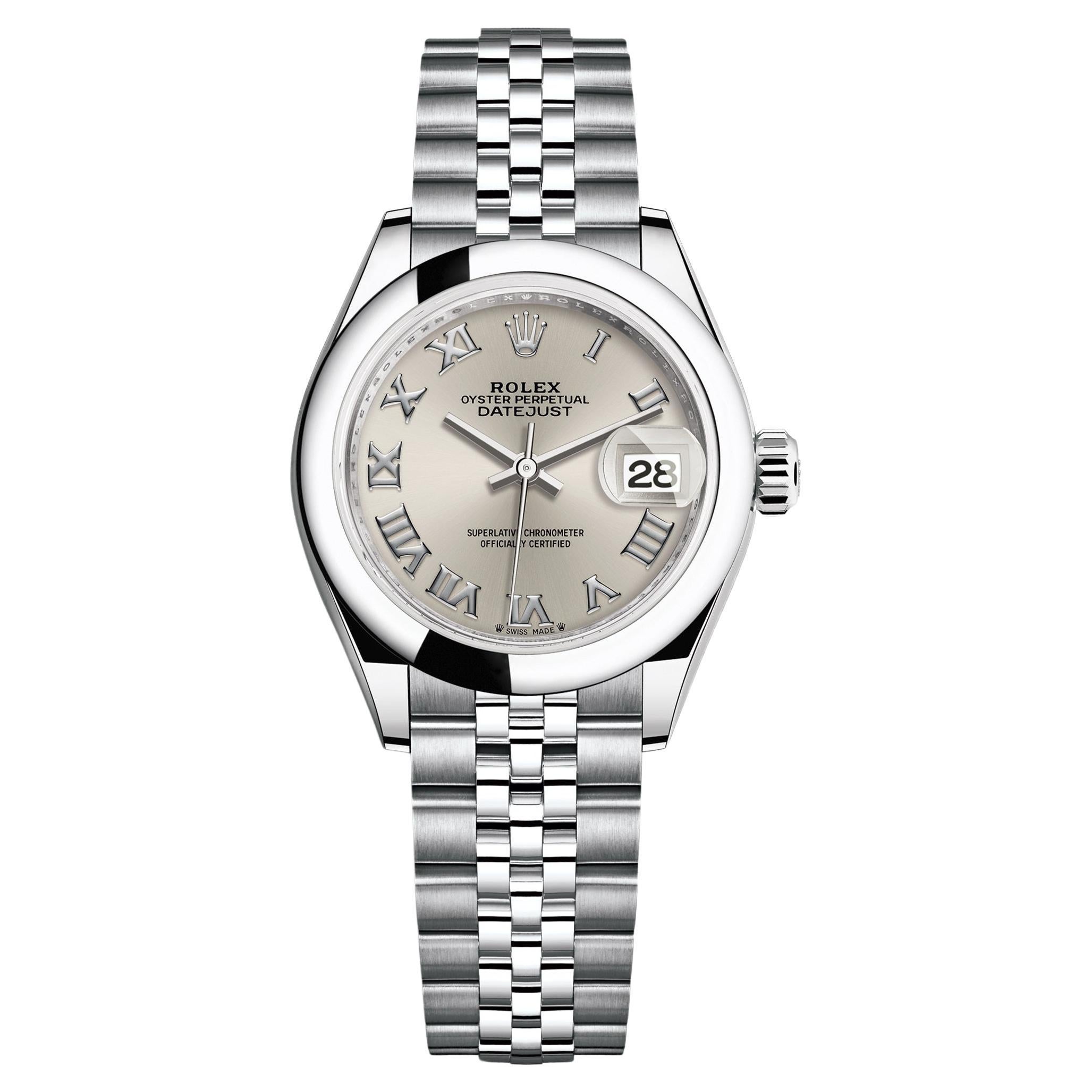 Ungetragene Rolex Lady-Datejust 28 Reference# 279160, Komplettset, 2025