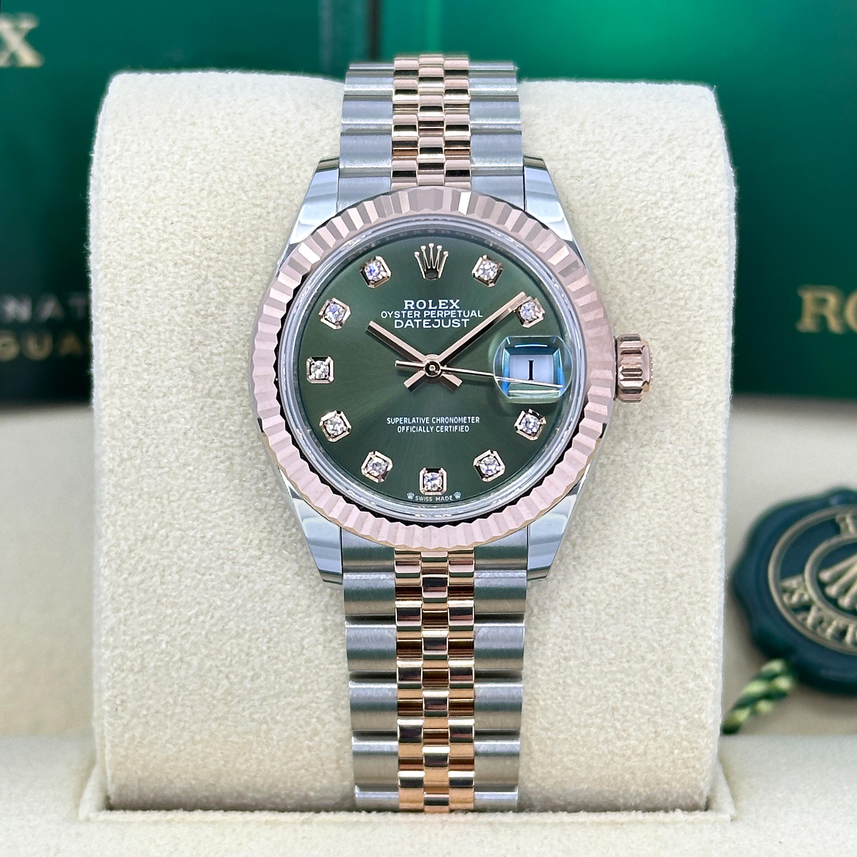 Rolex Lady-Datejust 28 sin usar Referencia# 279171, Juego completo, 2025 en Nuevo estado para la venta en New York, NY