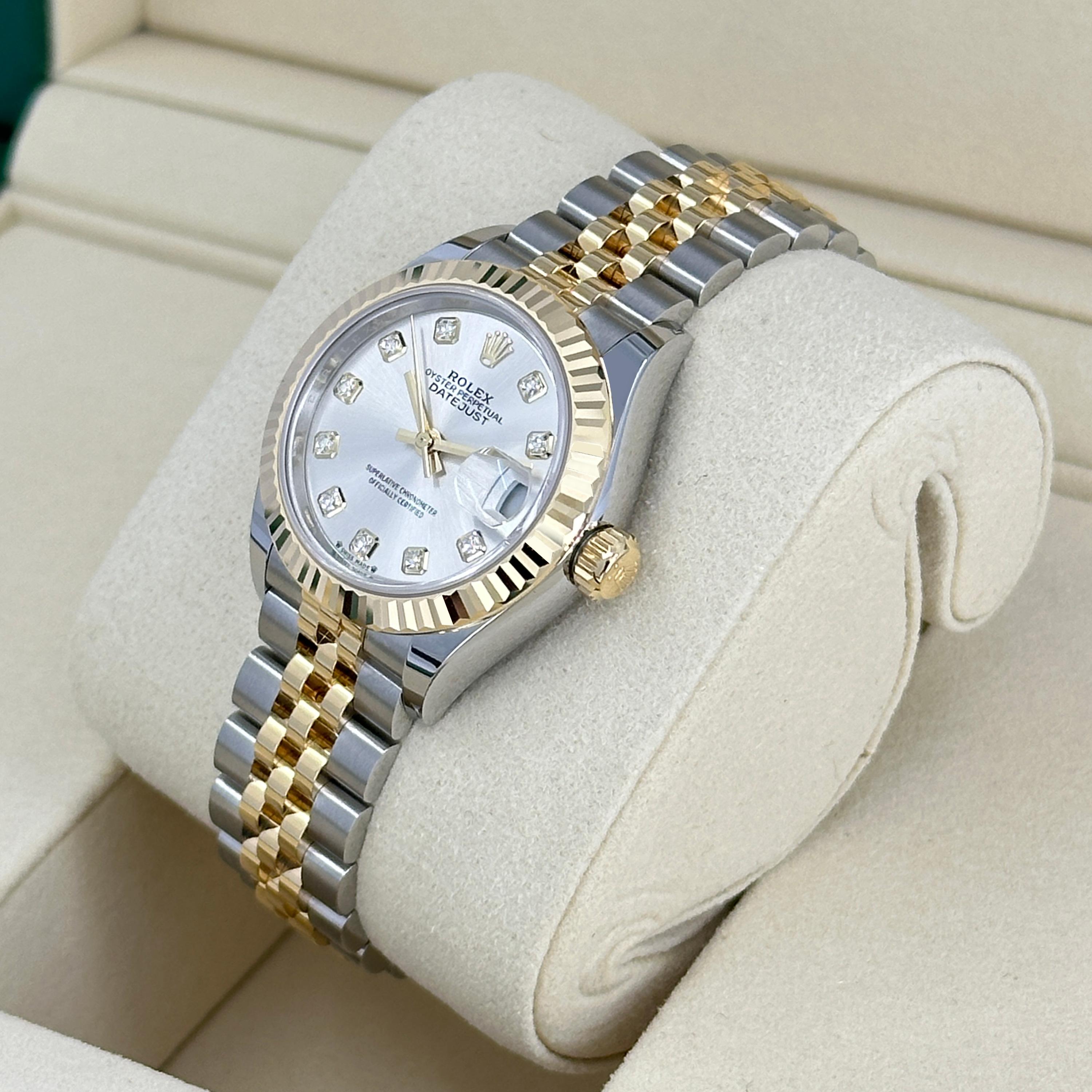 Rolex Lady-Datejust 28 Riferimento # 279173, Set completo, 2025 in vendita 7