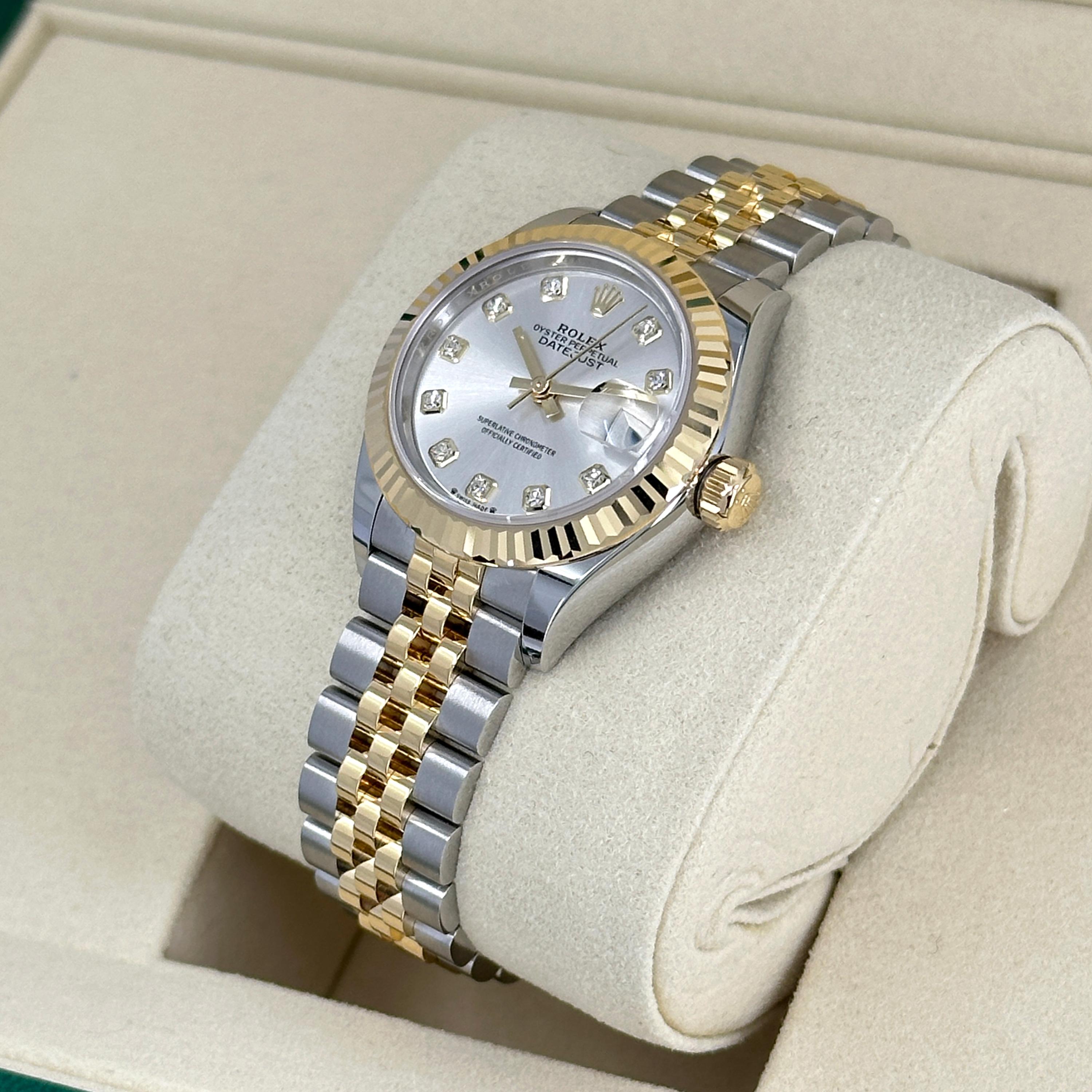 Rolex Lady-Datejust 28 Riferimento # 279173, Set completo, 2025 in vendita 8