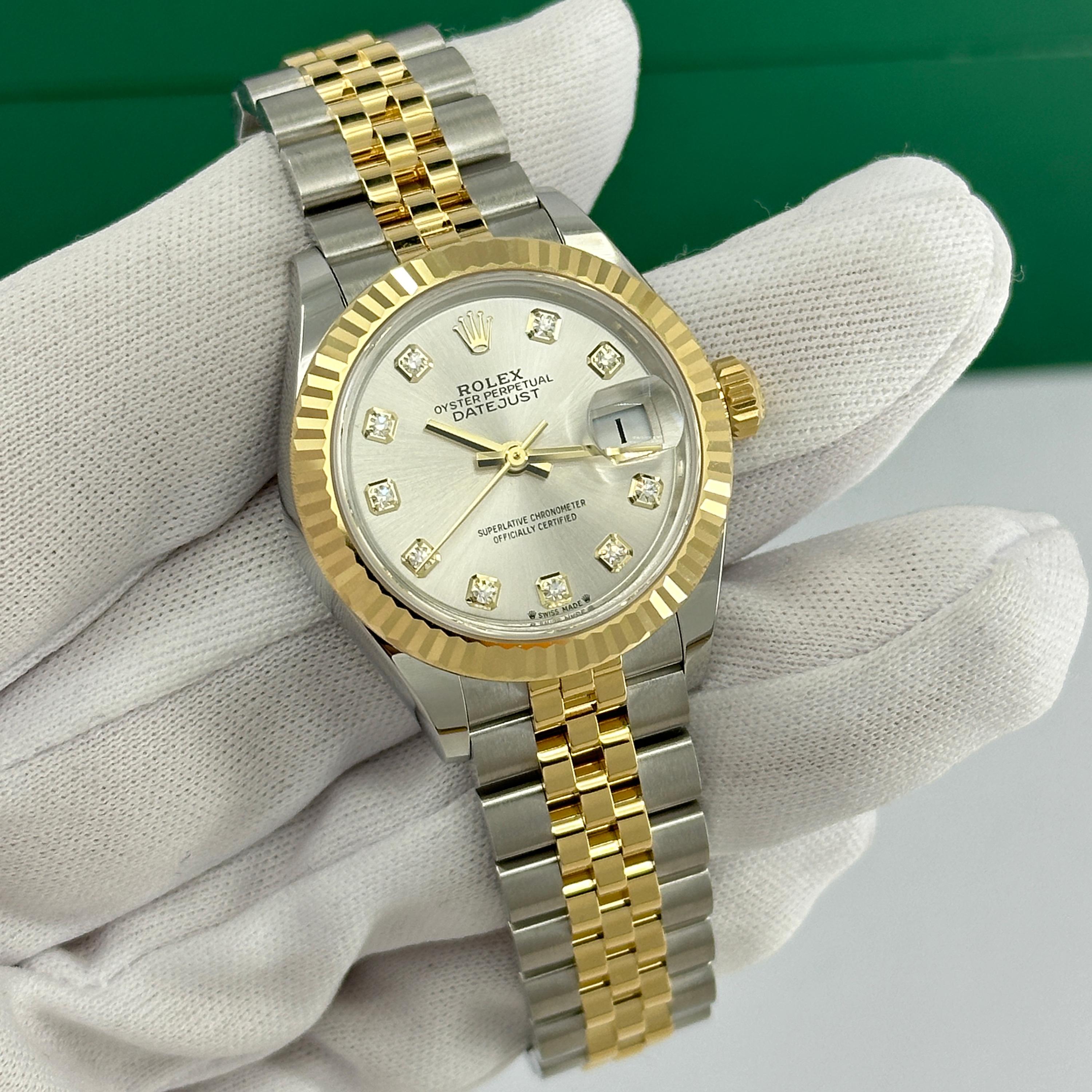 Rolex Lady-Datejust 28 Riferimento # 279173, Set completo, 2025 in vendita 12
