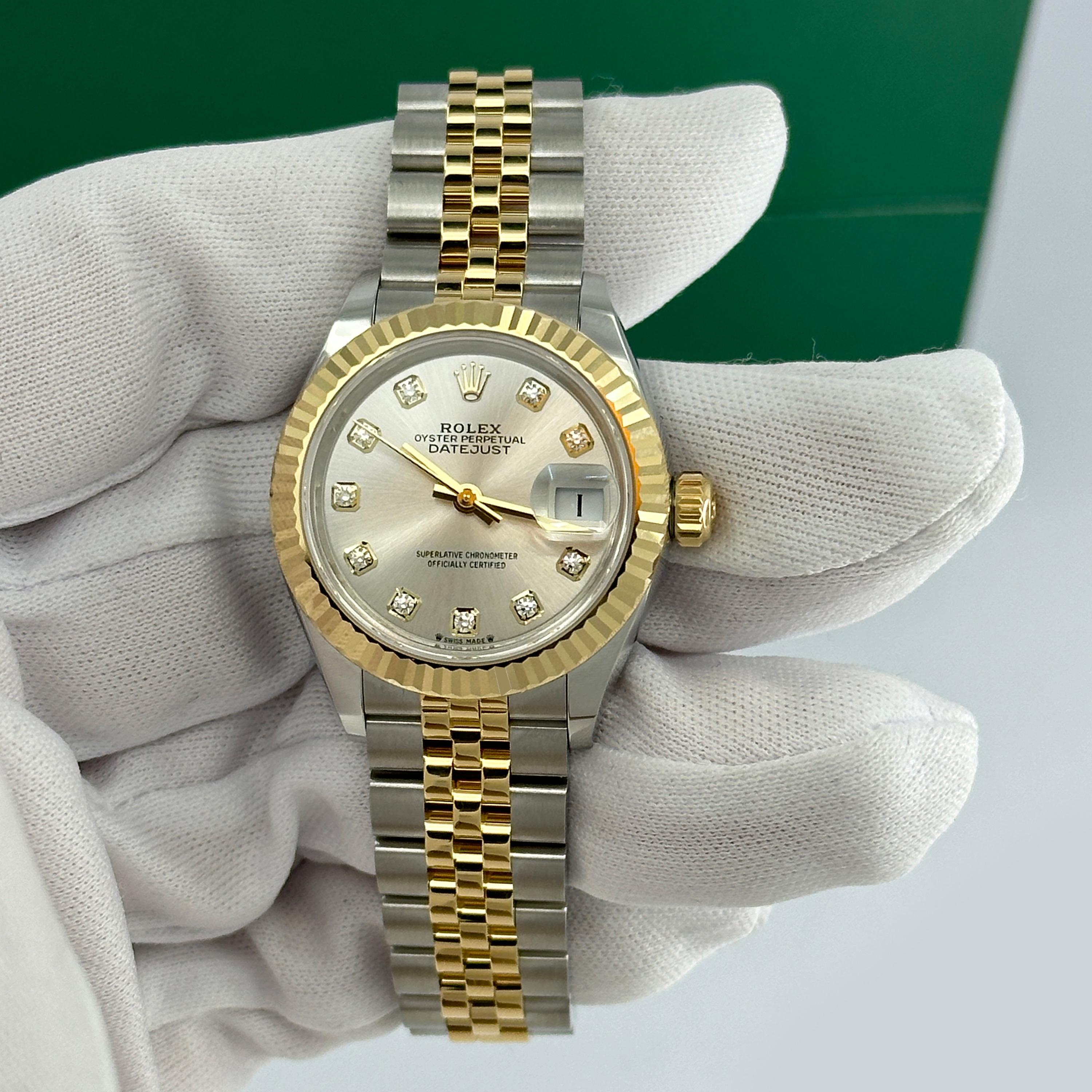 Rolex Lady-Datejust 28 Riferimento # 279173, Set completo, 2025 in vendita 13