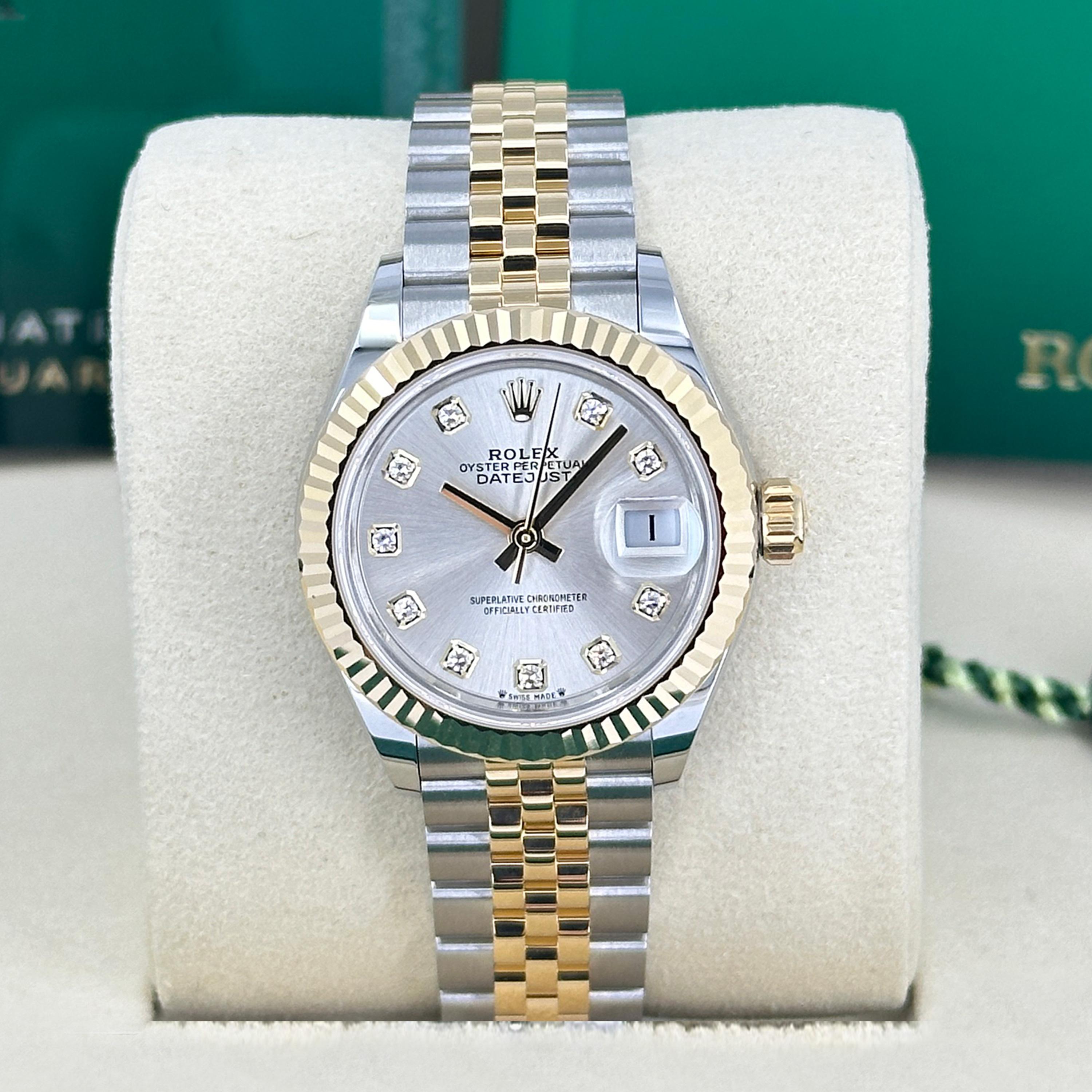Rolex Lady-Datejust 28 Riferimento # 279173, Set completo, 2025 In condizioni Nuovo in vendita a New York, NY