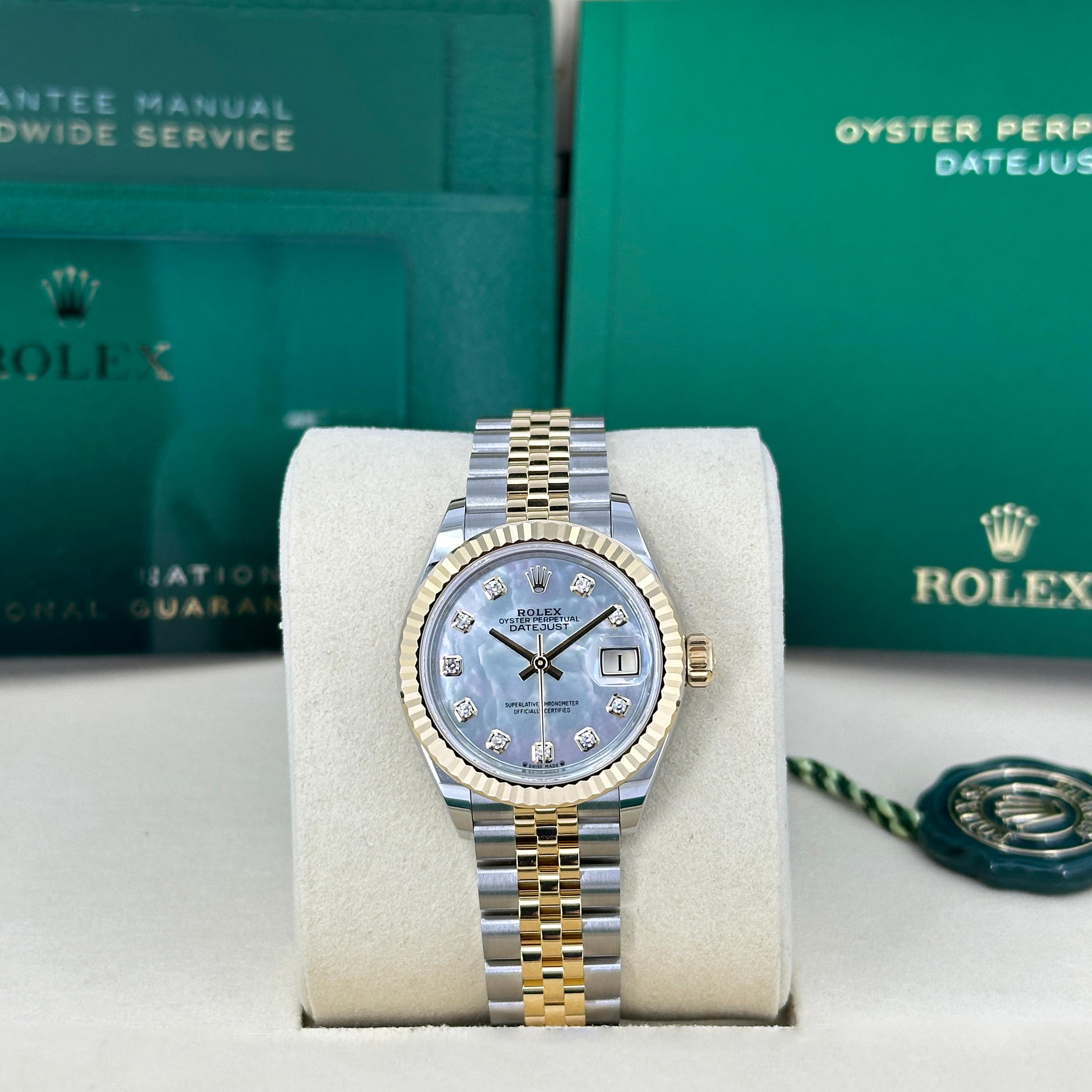 Ungetragene Rolex Lady-Datejust 28 Reference# 279173, Komplettset, 2025 Damen im Angebot