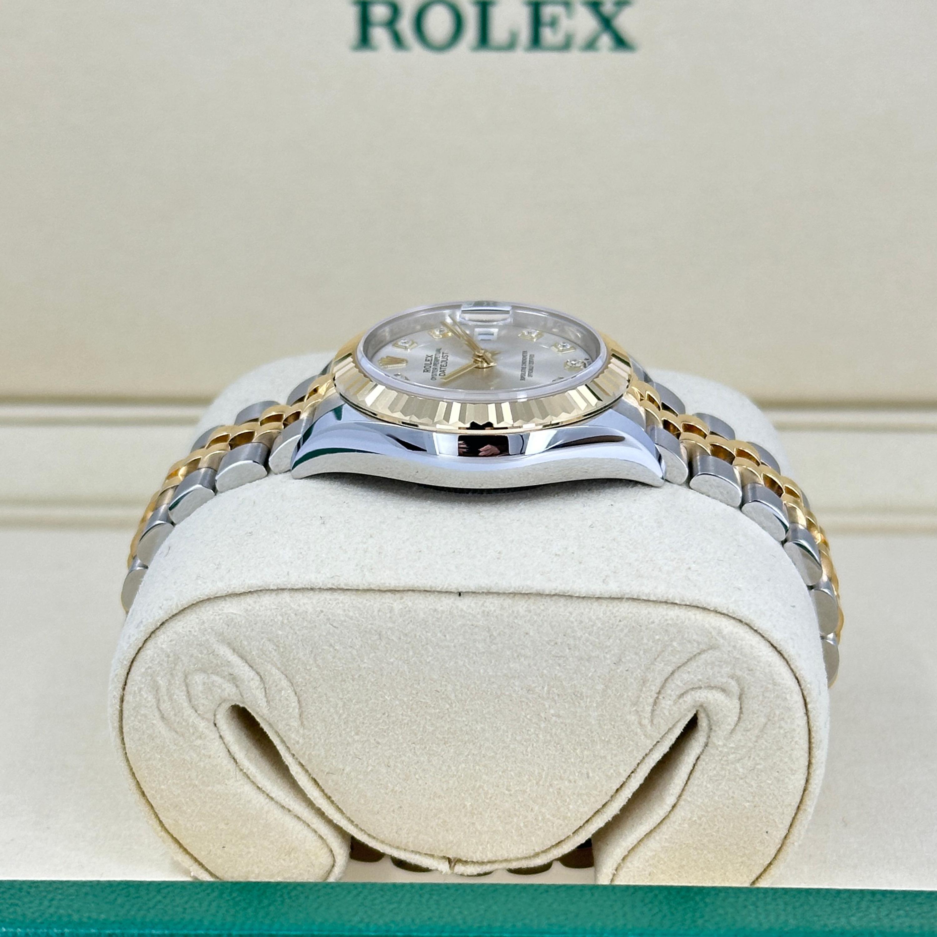 Rolex Lady-Datejust 28 Riferimento # 279173, Set completo, 2025 in vendita 3