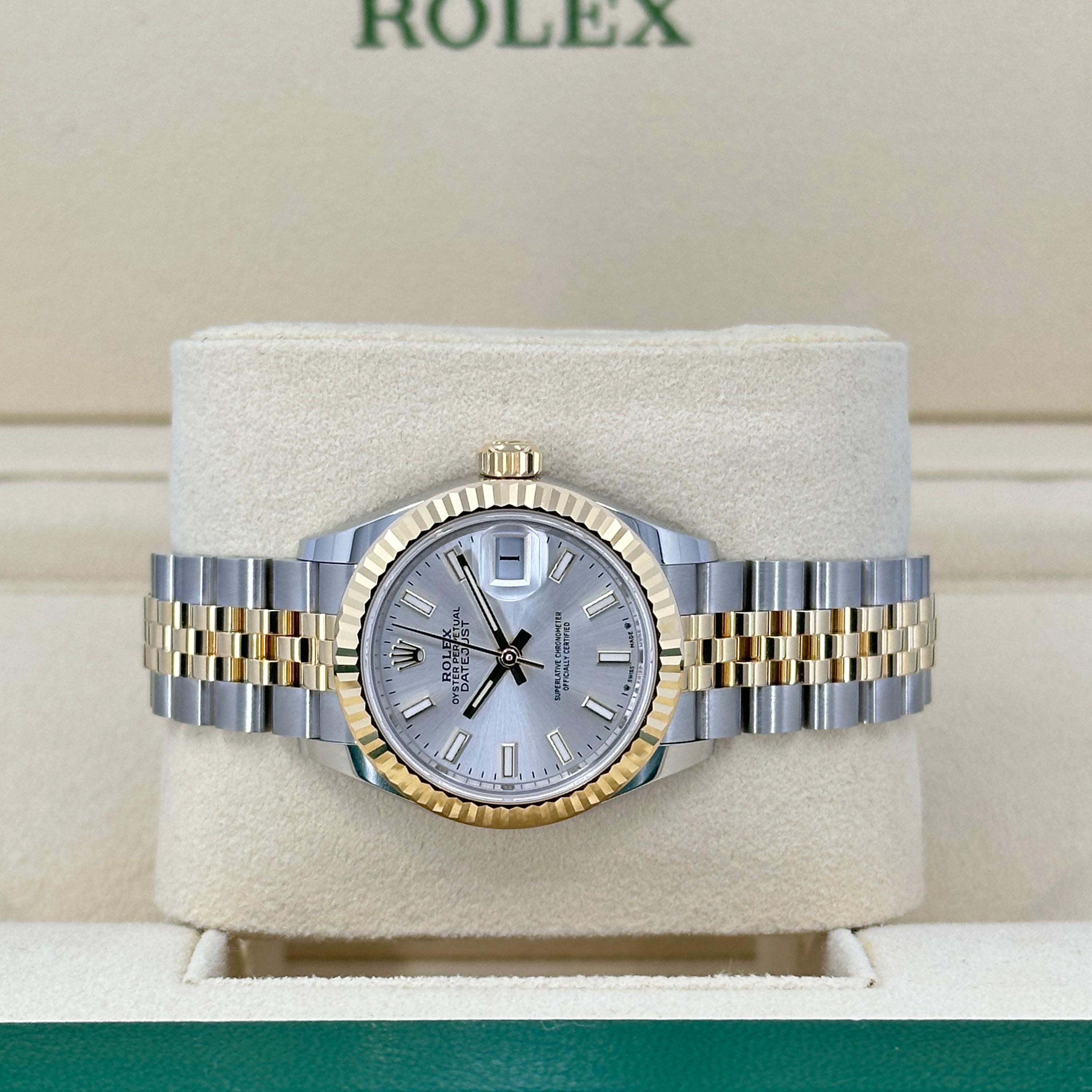 Ungetragene Rolex Lady-Datejust 28 Reference# 279173, Komplettset, 2025 im Angebot 5