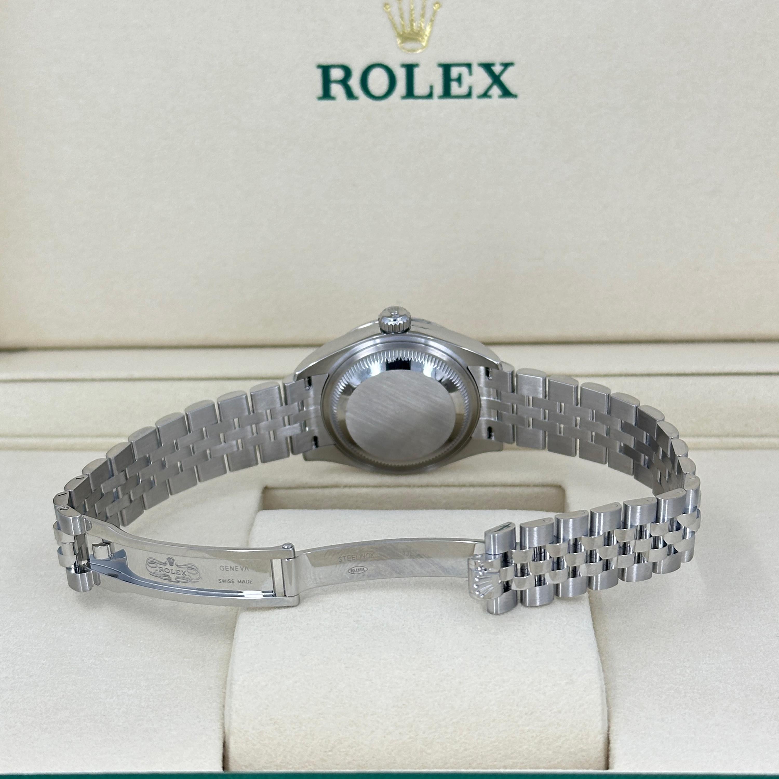 Ungetragene Rolex Lady-Datejust 28 Reference# 279174, Komplettset, 2025 im Angebot 6