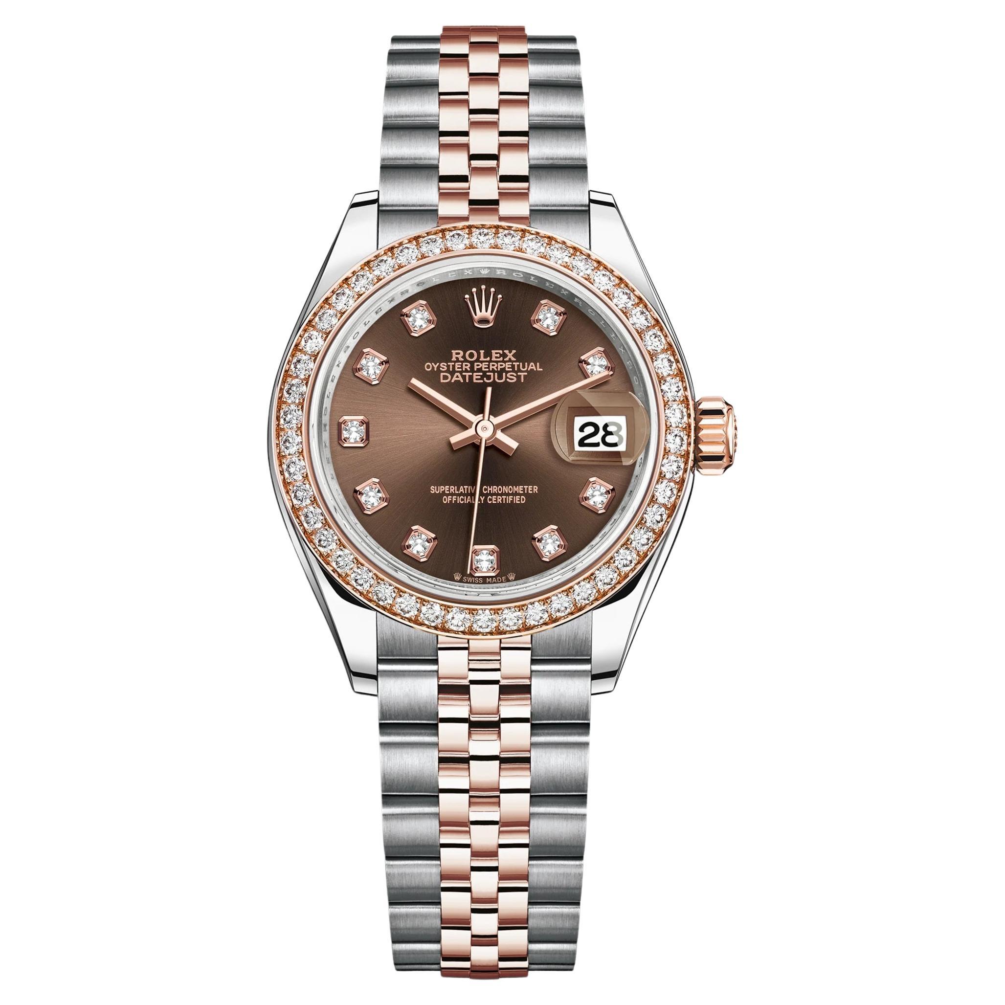 Unworn Rolex Lady-Datejust 28 Reference# 279381rbr, Complete set, 2025