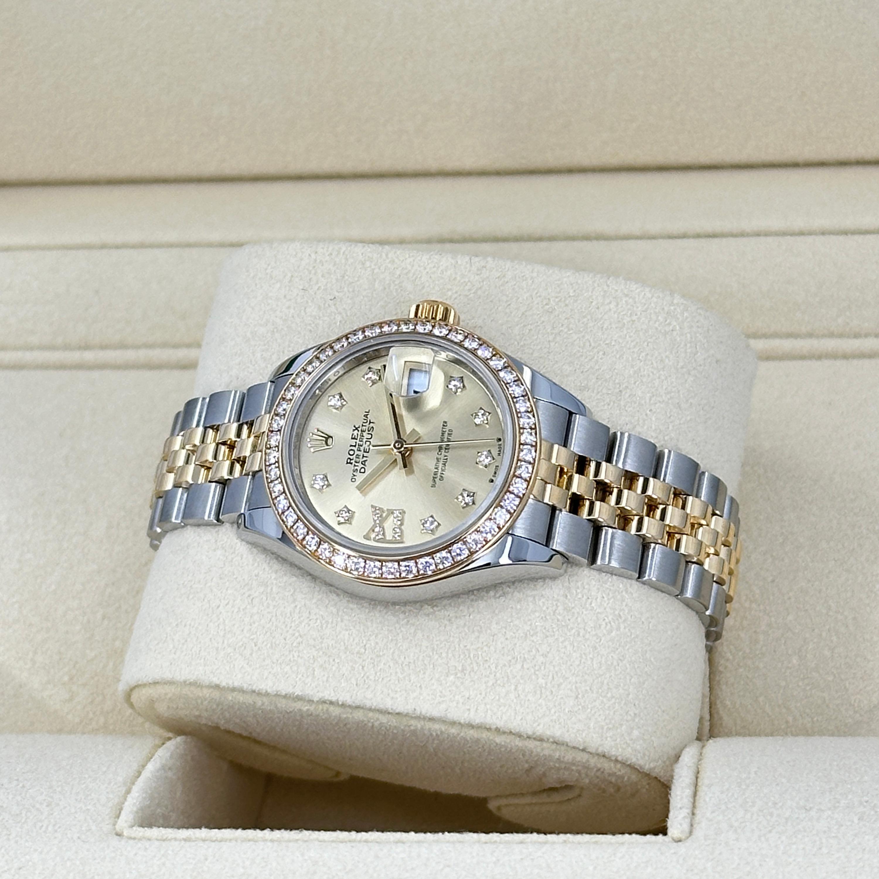 Ungetragene Rolex Lady-Datejust 28 Reference# 279383rbr, Komplettset, 2025 im Angebot 7