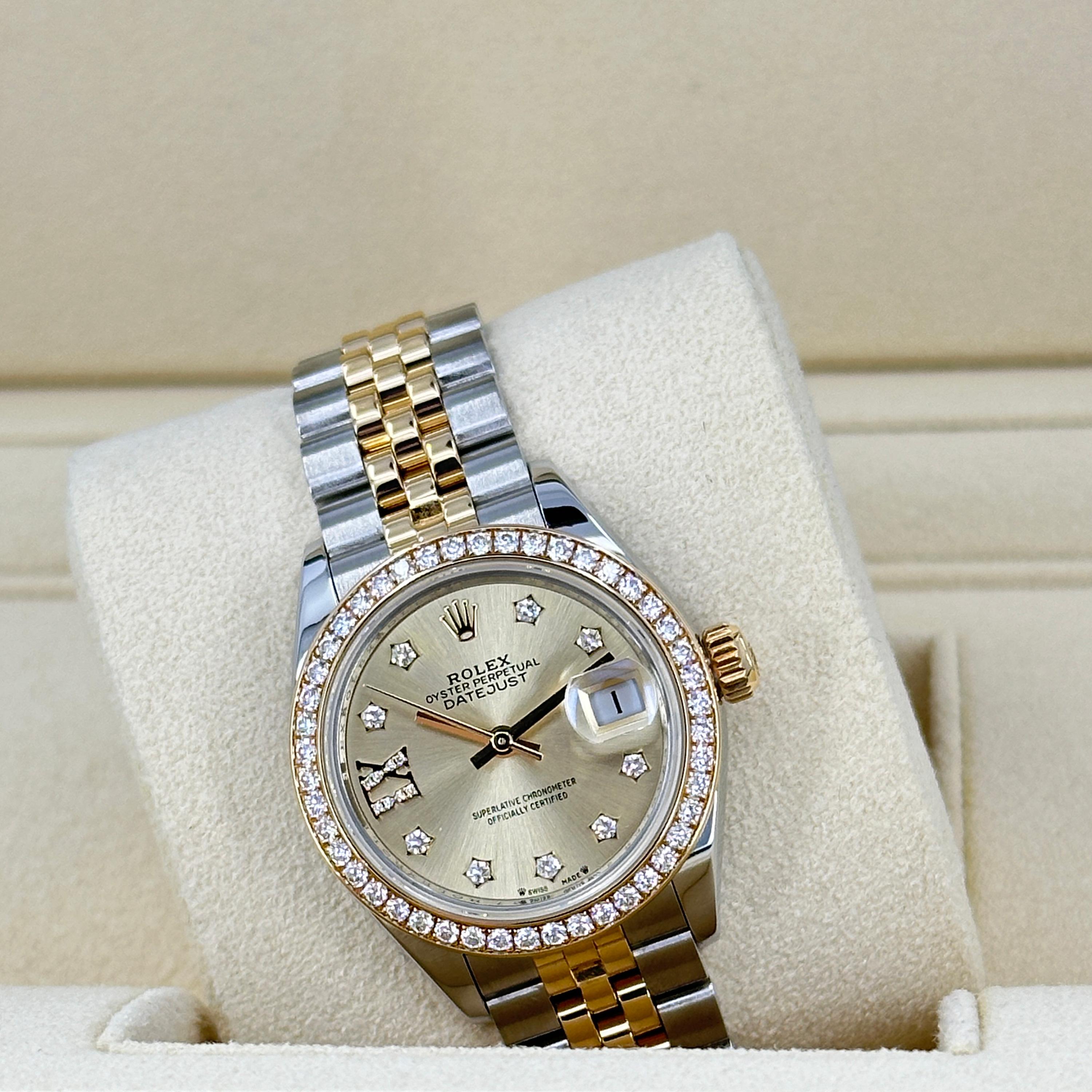 Ungetragene Rolex Lady-Datejust 28 Reference# 279383rbr, Komplettset, 2025 im Angebot 8