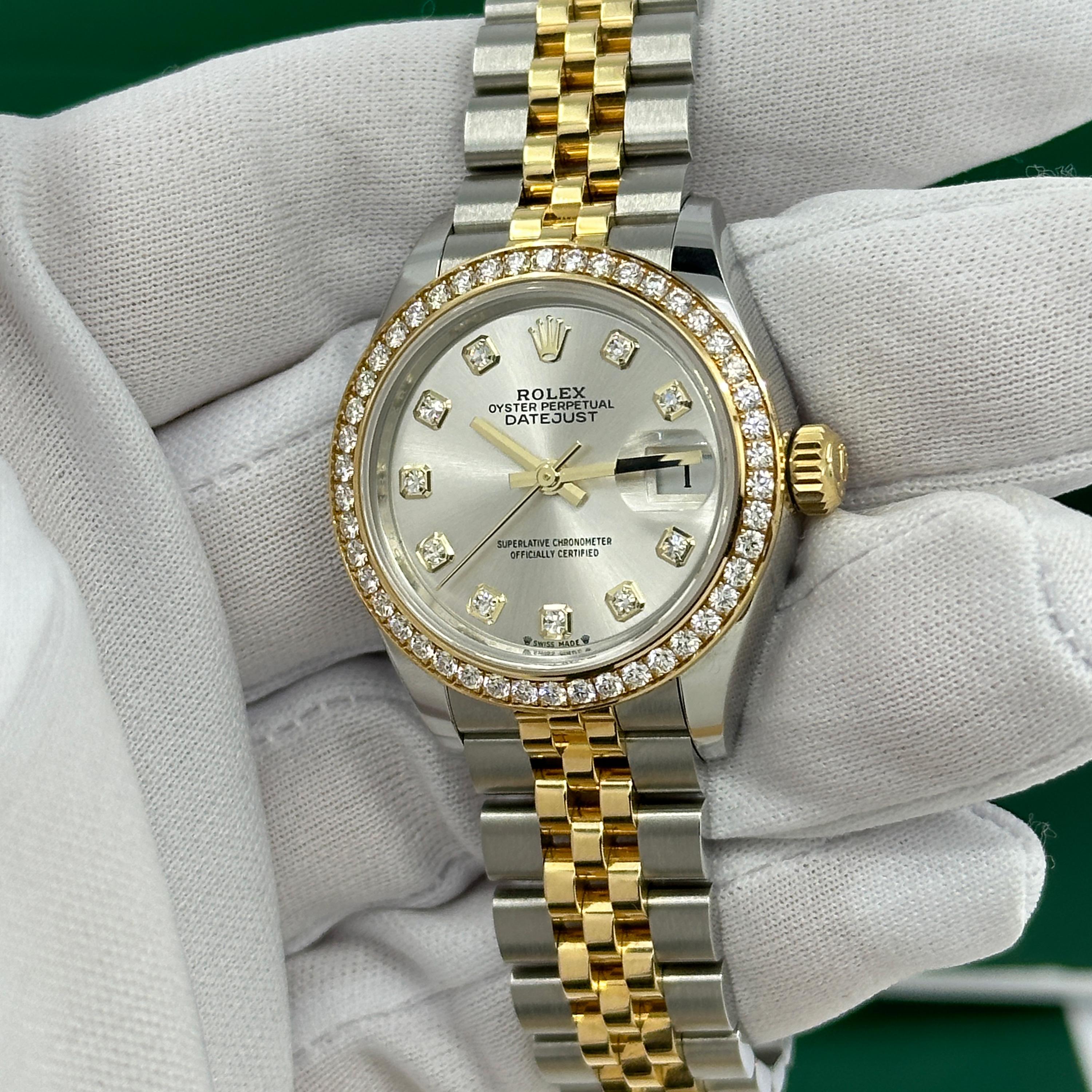 Unworn Rolex Lady-Datejust 28 Reference# 279383rbr, Complete set, 2025 en venta 11