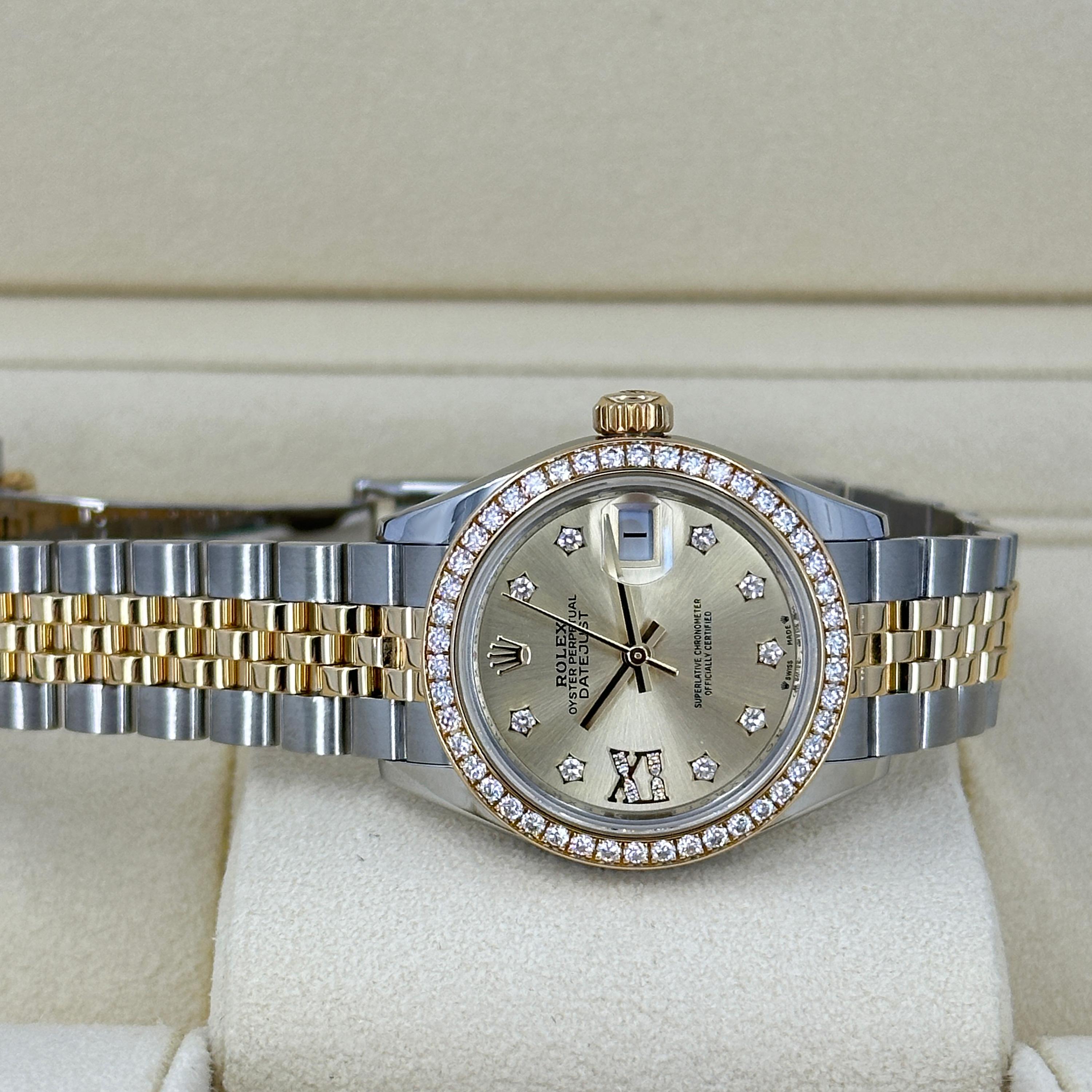 Ungetragene Rolex Lady-Datejust 28 Reference# 279383rbr, Komplettset, 2025 im Angebot 11