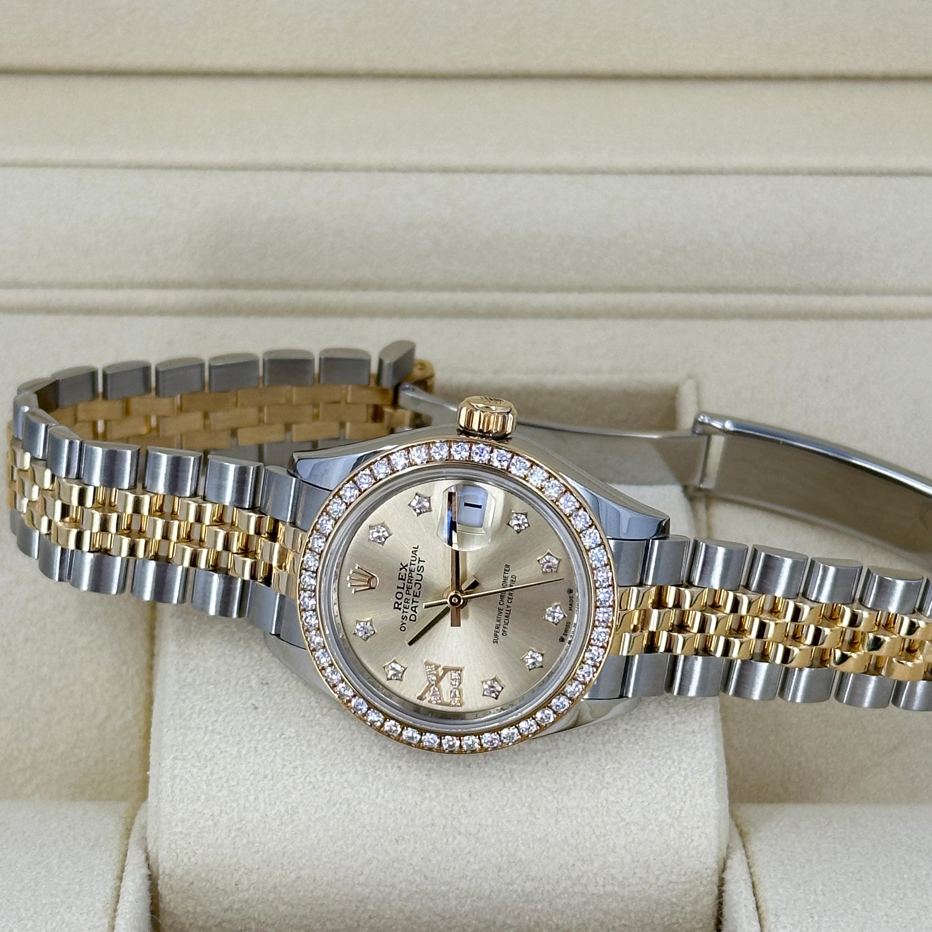 Ungetragene Rolex Lady-Datejust 28 Reference# 279383rbr, Komplettset, 2025 im Angebot 13