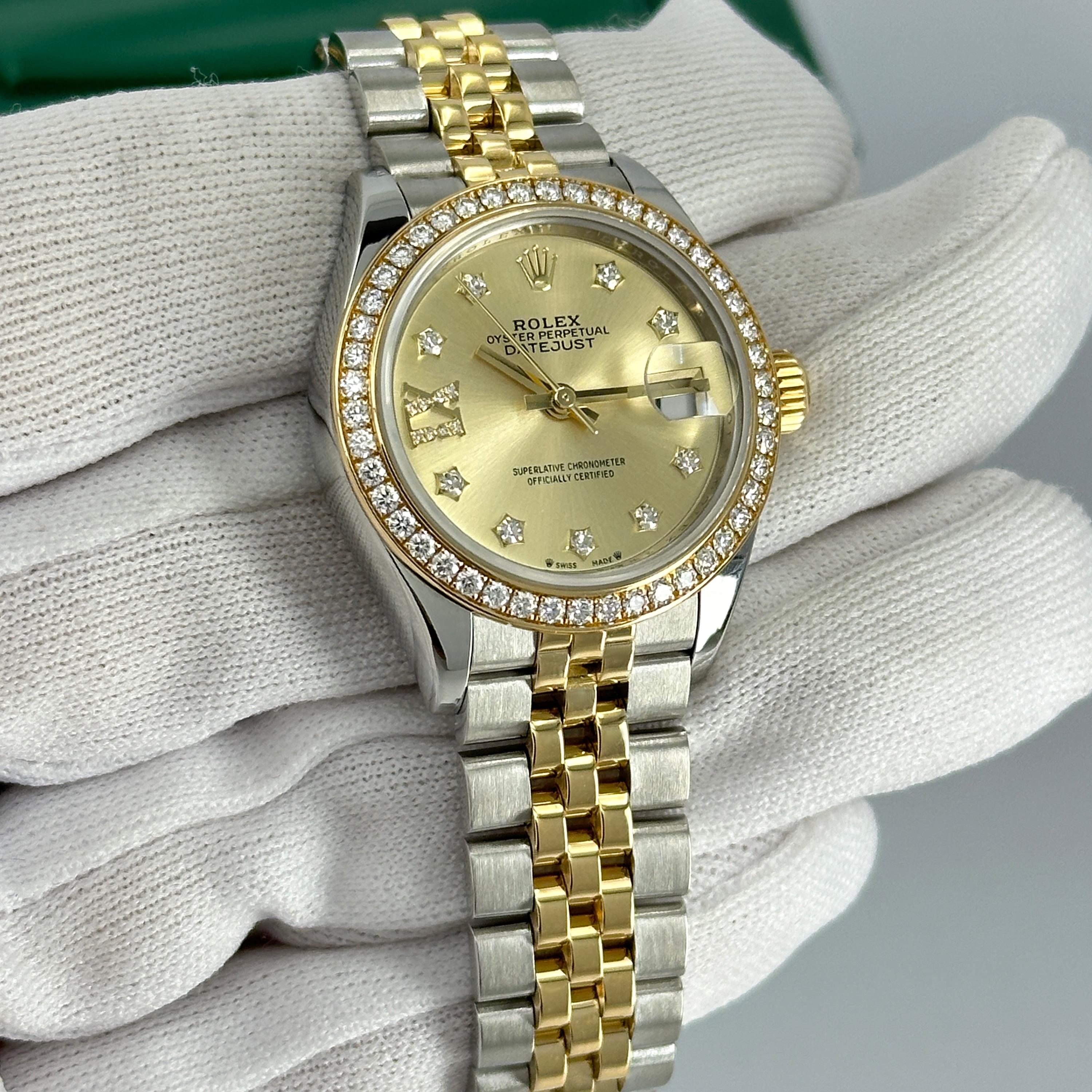 Ungetragene Rolex Lady-Datejust 28 Reference# 279383rbr, Komplettset, 2025 im Angebot 14
