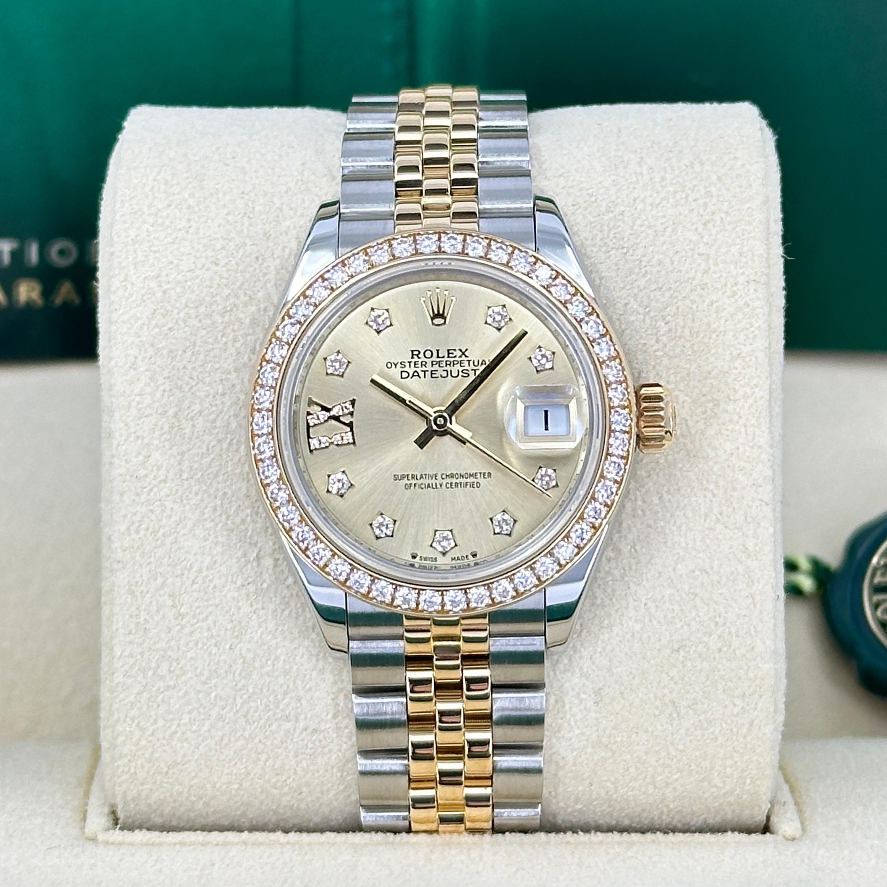 Ungetragene Rolex Lady-Datejust 28 Reference# 279383rbr, Komplettset, 2025 im Angebot 15