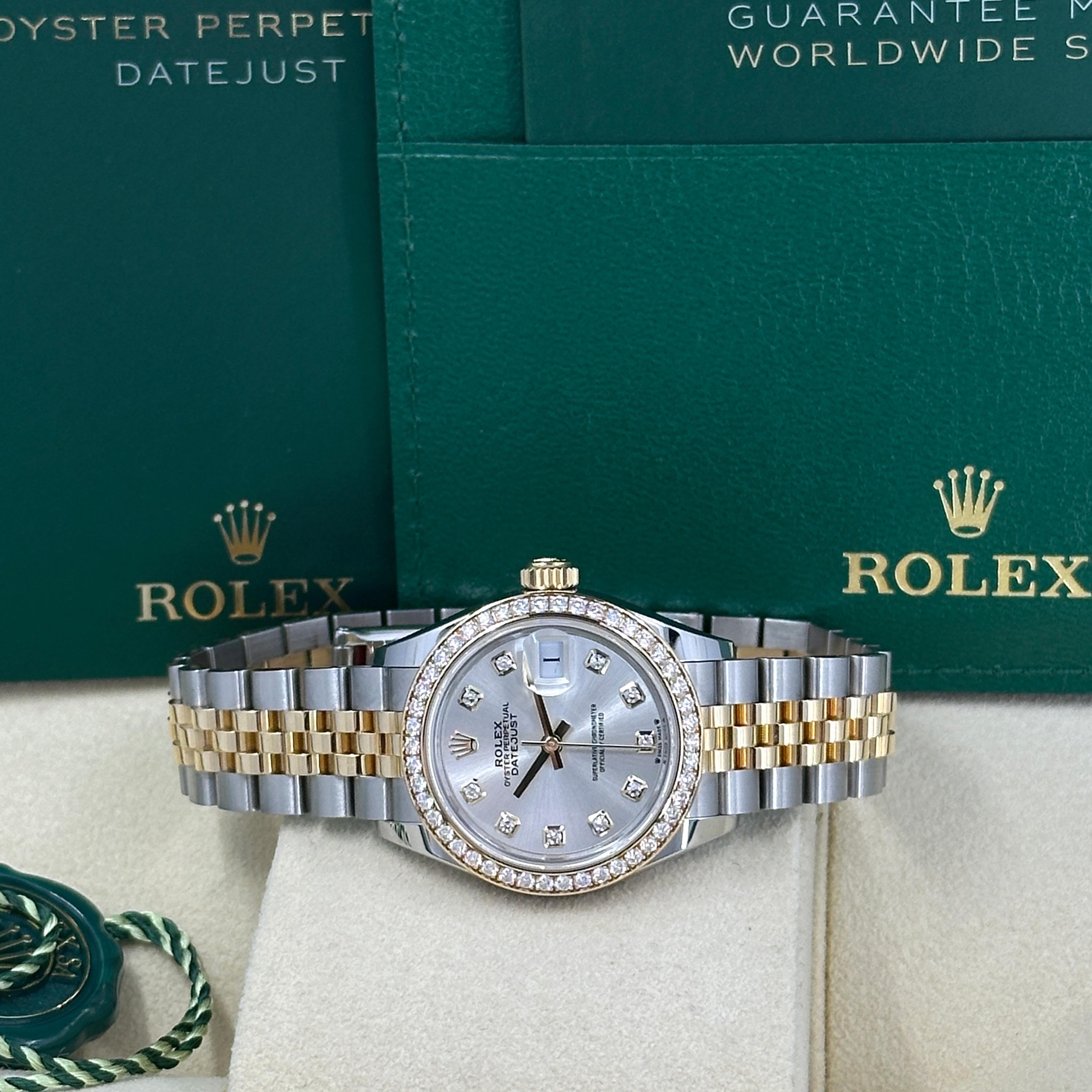 Unworn Rolex Lady-Datejust 28 Reference# 279383rbr, Complete set, 2025 en Nuevo estado para la venta en New York, NY