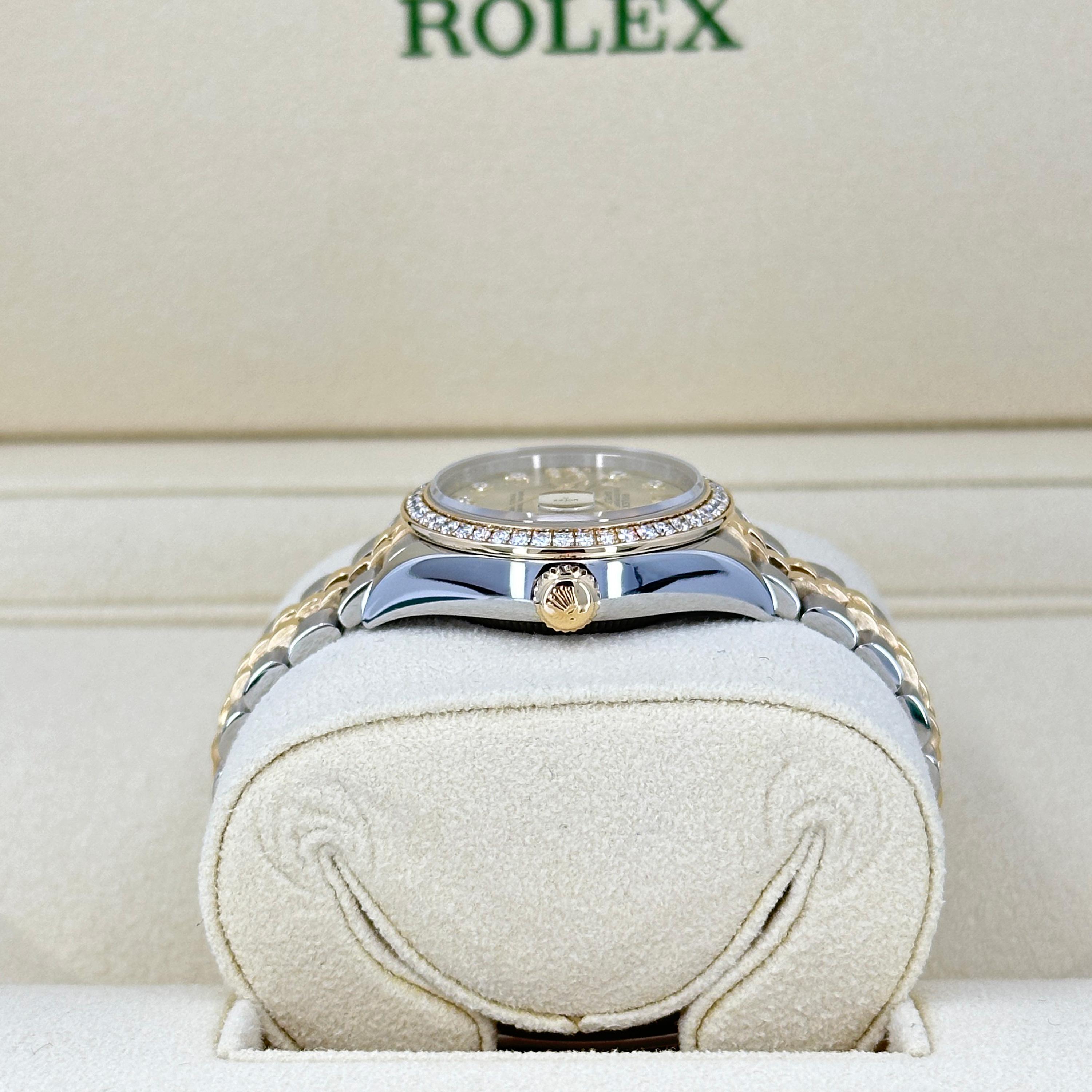 Ungetragene Rolex Lady-Datejust 28 Reference# 279383rbr, Komplettset, 2025 im Angebot 2