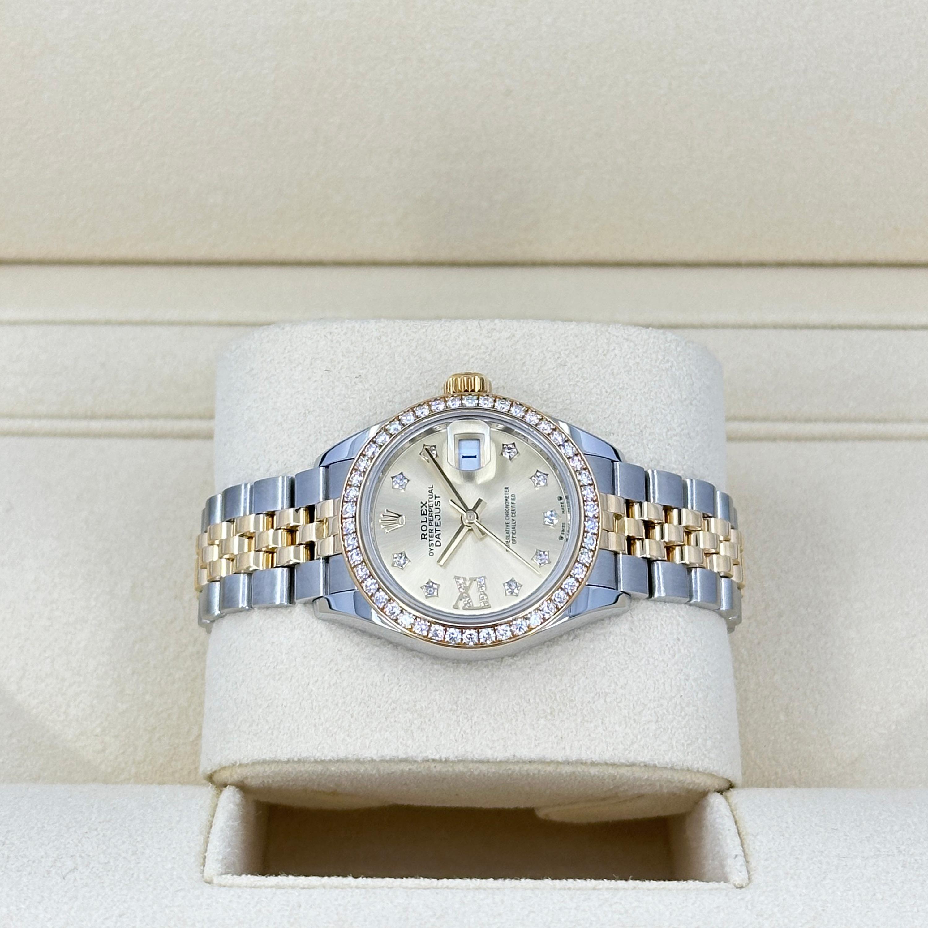 Ungetragene Rolex Lady-Datejust 28 Reference# 279383rbr, Komplettset, 2025 im Angebot 3