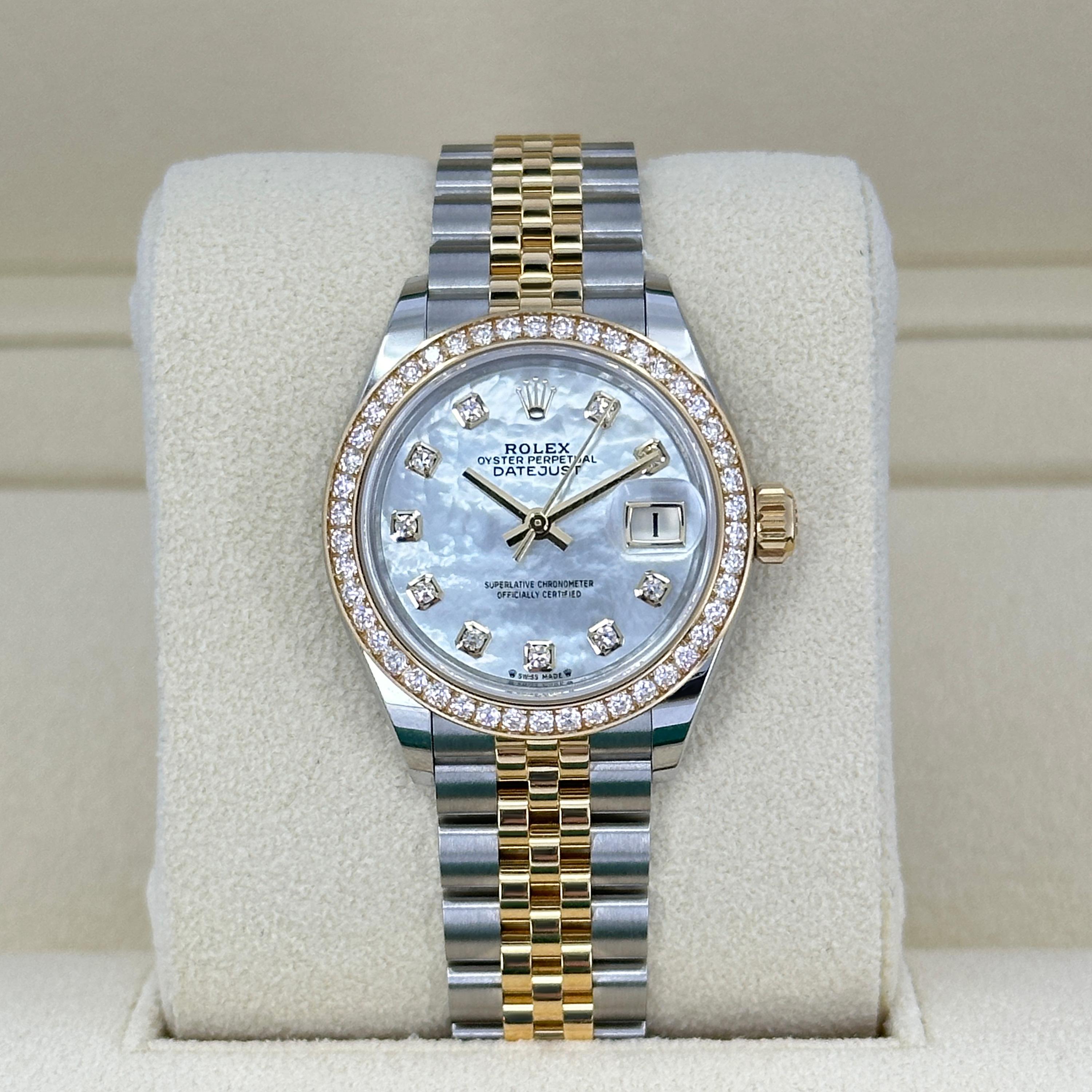 Unworn Rolex Lady-Datejust Reference# 279383rbr, Complete set, 2025 In New Condition For Sale In New York, NY