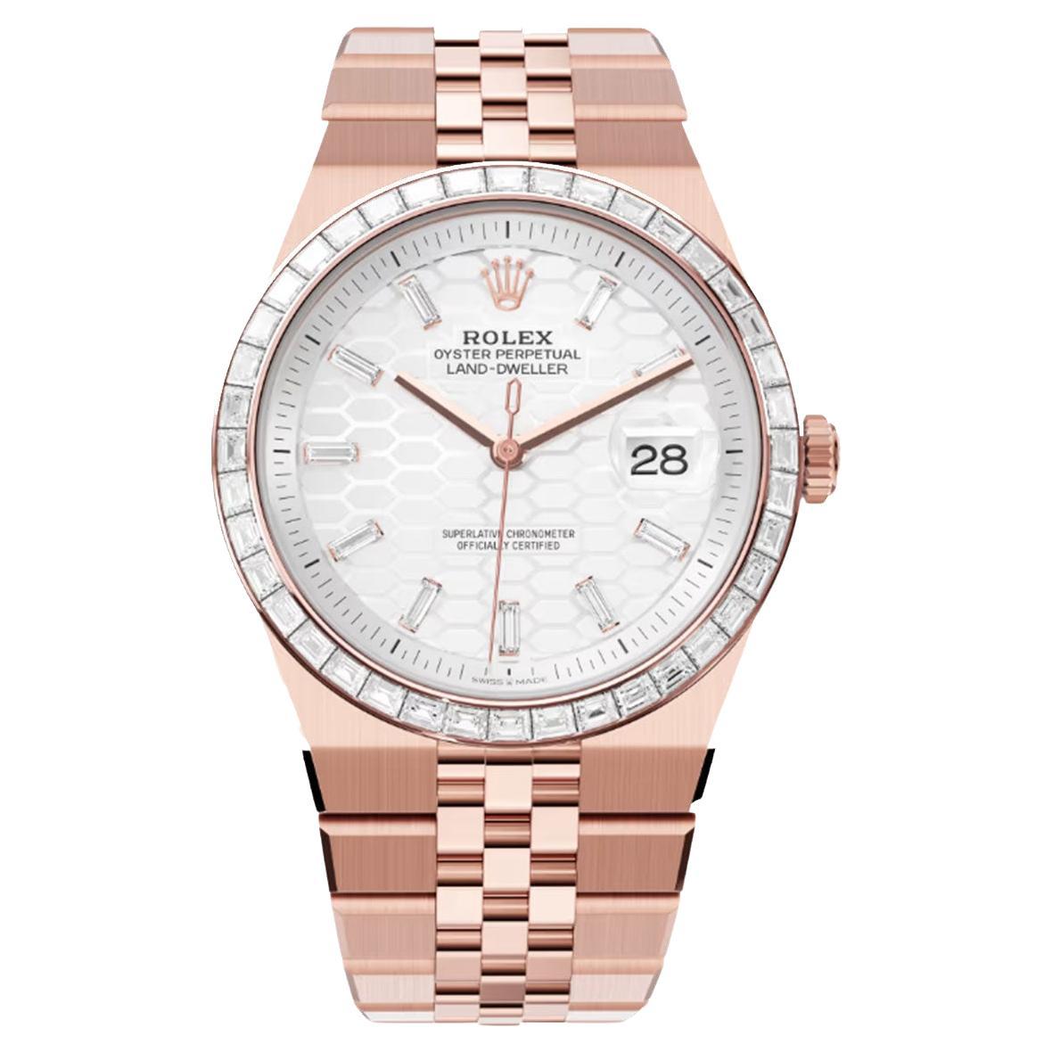 Unworn Rolex Land-Dweller 40 Reference# 127385tbr, Complete set, 2025 For Sale