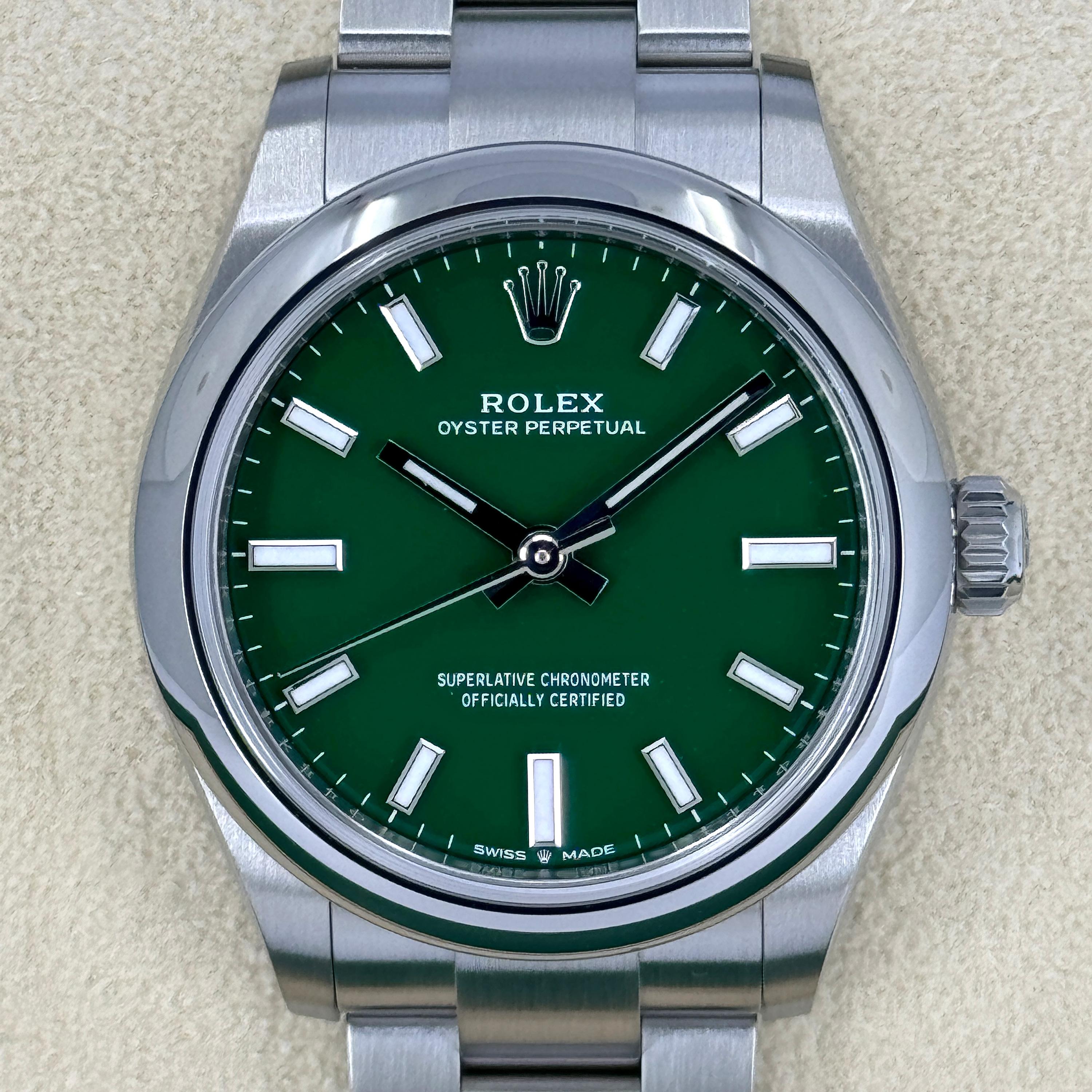 Rolex Oyster Perpetual 31 Riferimento # 277200, Set completo, 2025 In condizioni Nuovo in vendita a New York, NY