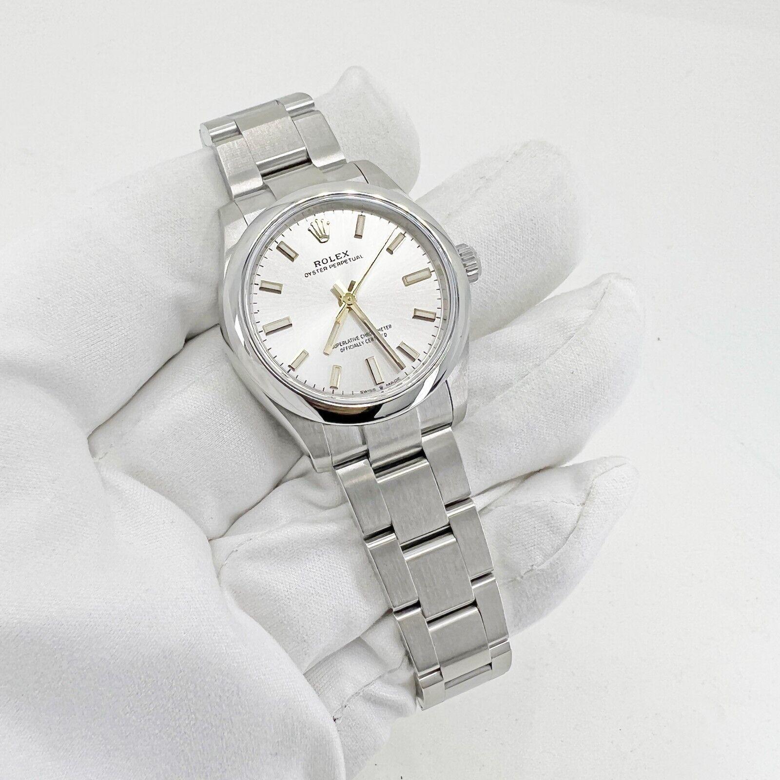 Ungetragene Rolex Oyster Perpetual 31 Reference# 277200, Komplettset, 2025 im Angebot 5