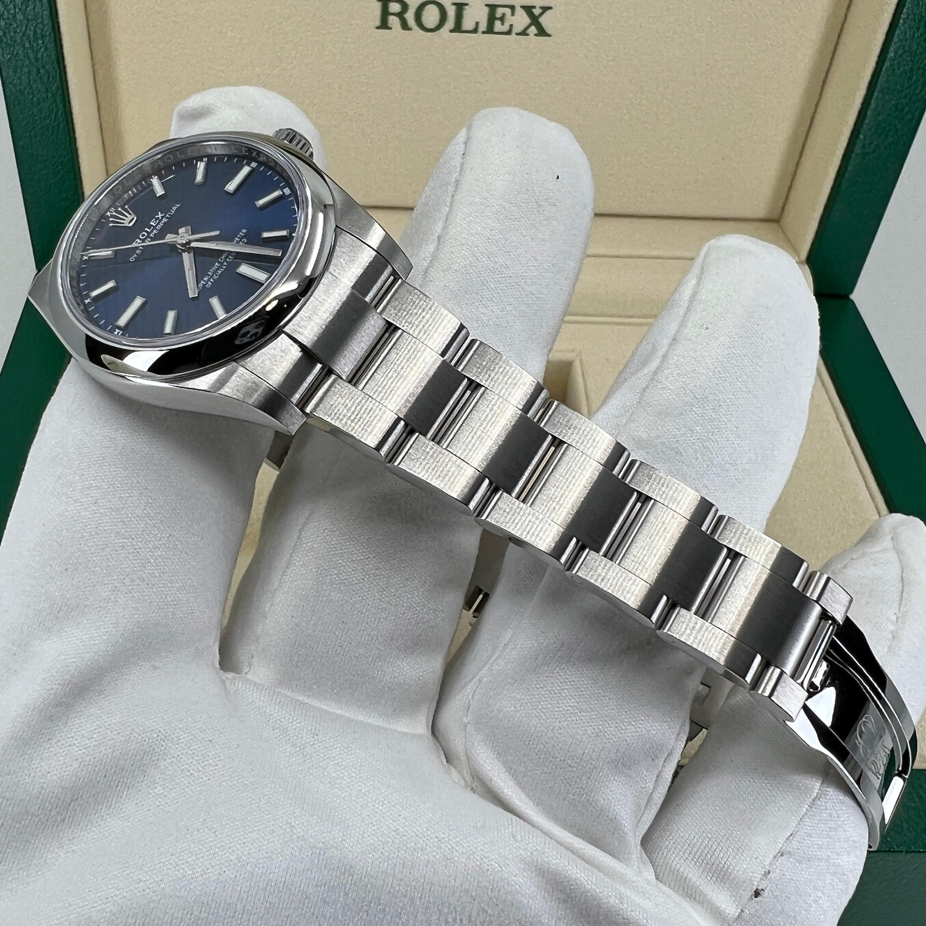 Unworn Rolex Oyster Perpetual 34 Reference# 124200, Complete set, 2025 For Sale 11