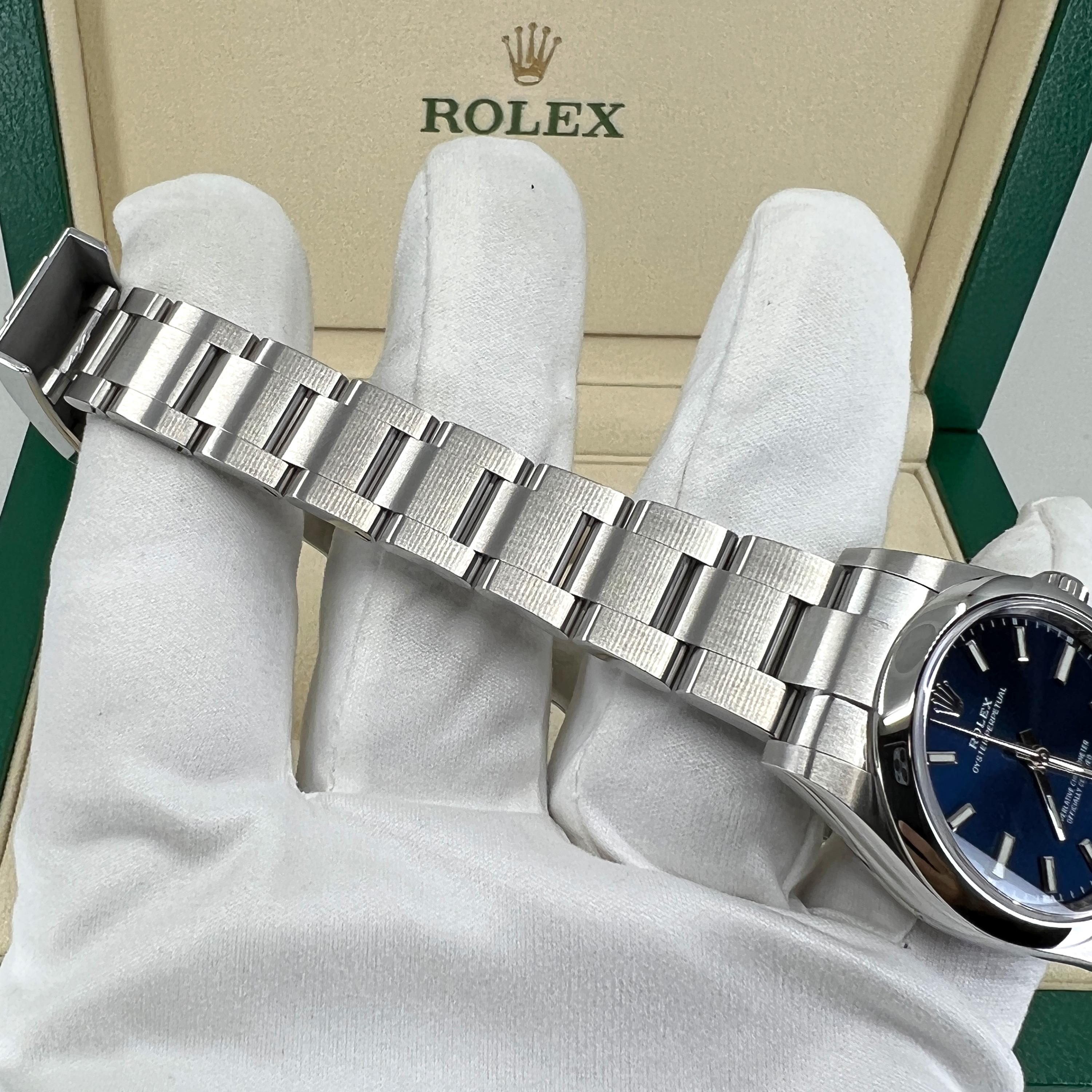 Unworn Rolex Oyster Perpetual 34 Reference# 124200, Complete set, 2025 For Sale 12