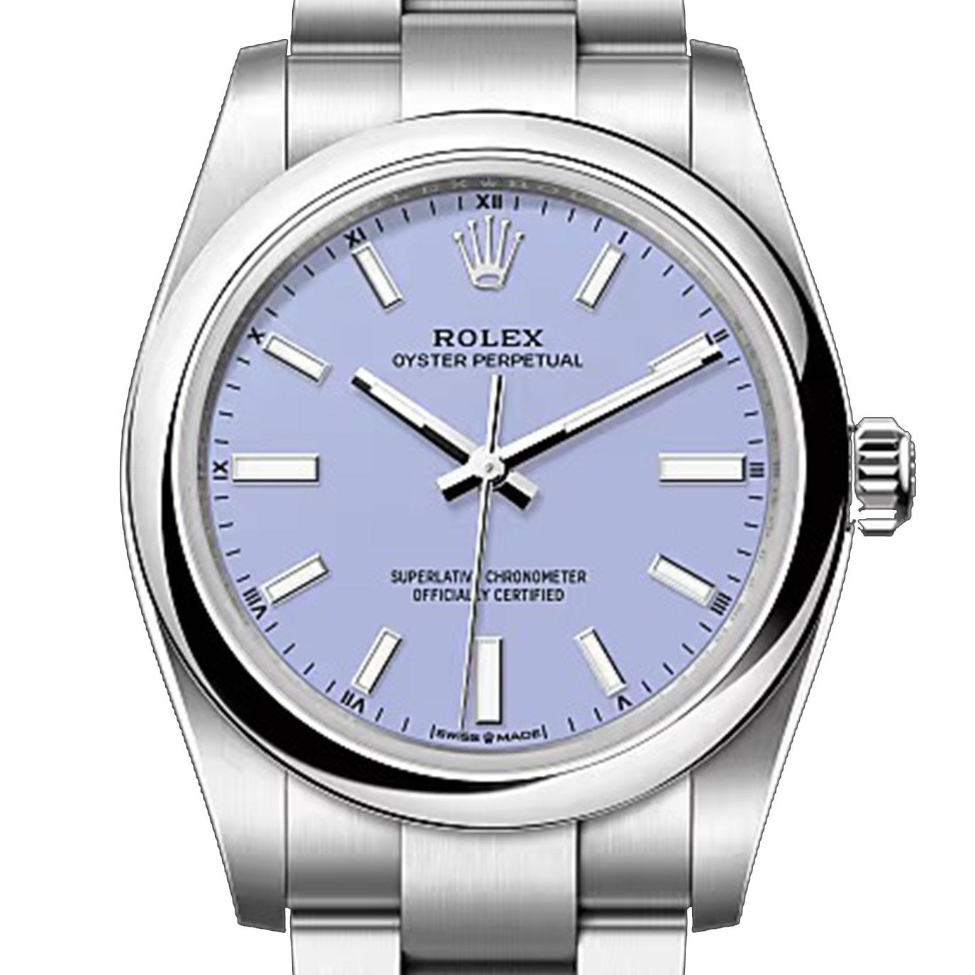 Unworn Rolex Oyster Perpetual 34 Reference# 124200, Complete set, 2025 In New Condition For Sale In New York, NY