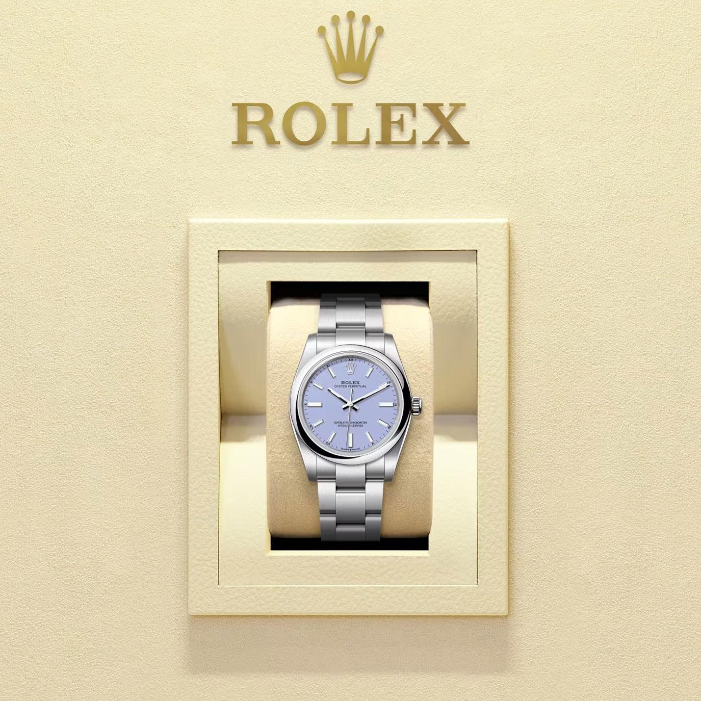 Unworn Rolex Oyster Perpetual 34 Reference# 124200, Complete set, 2025 For Sale 1