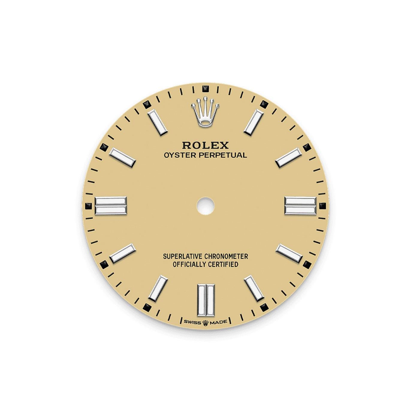 The Rolex Oyster Perpetual 36 Ref. 126000-0012 is a refined expression of timeless design, understated elegance, and Rolex’s renowned precision. Presented in unworn condition, this 36mm timepiece is crafted from premium Oystersteel, a material