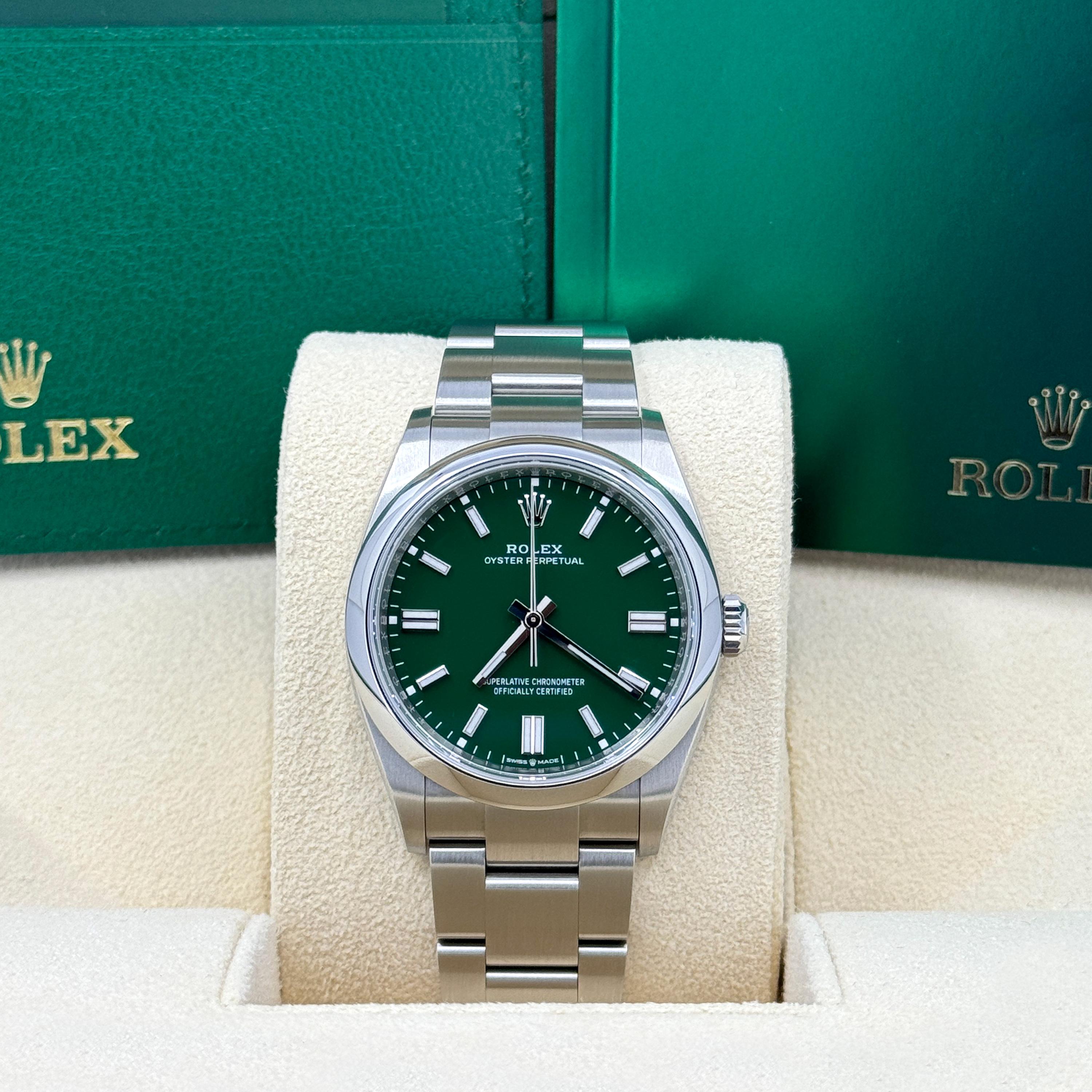 Ungetragene Rolex Oyster Perpetual 36 Reference# 126000, Komplettset, 2025 im Zustand „Neu“ im Angebot in New York, NY