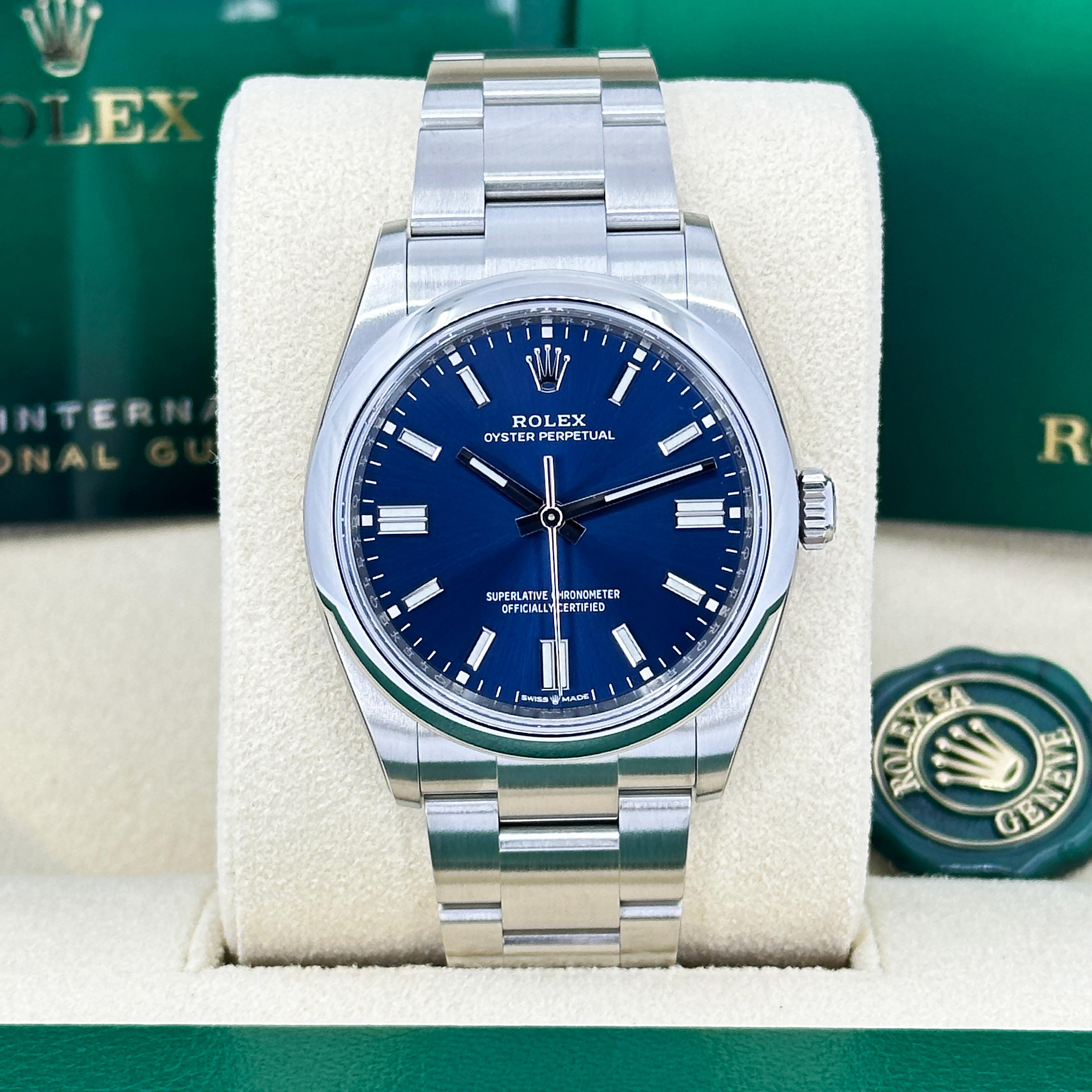 Ungetragene Rolex Oyster Perpetual 36 Reference# 126000, Komplettset, 2025 im Zustand „Neu“ im Angebot in New York, NY