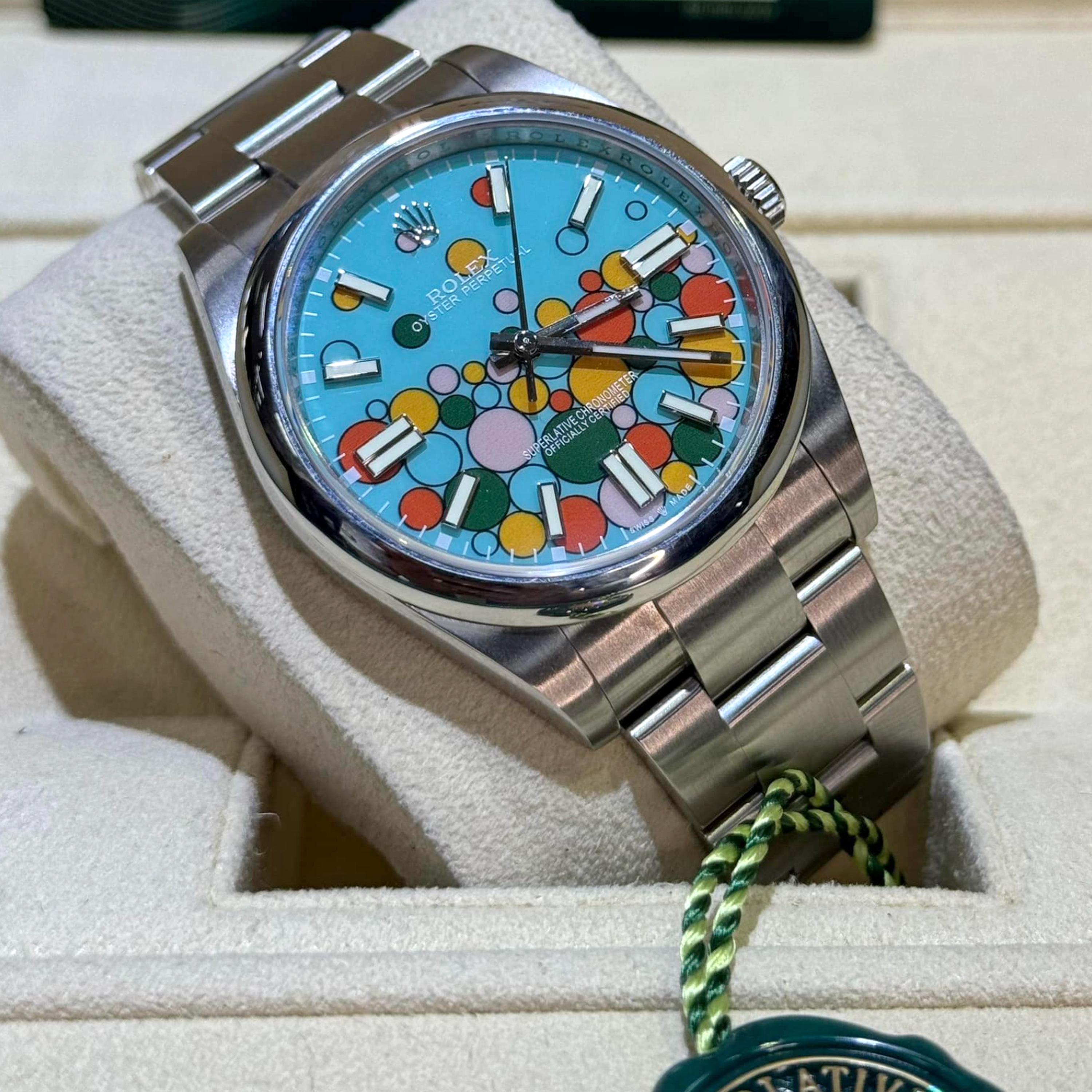 Ungetragene Rolex Oyster Perpetual 41 Reference# 124300, Komplettset, 2025 im Angebot 9