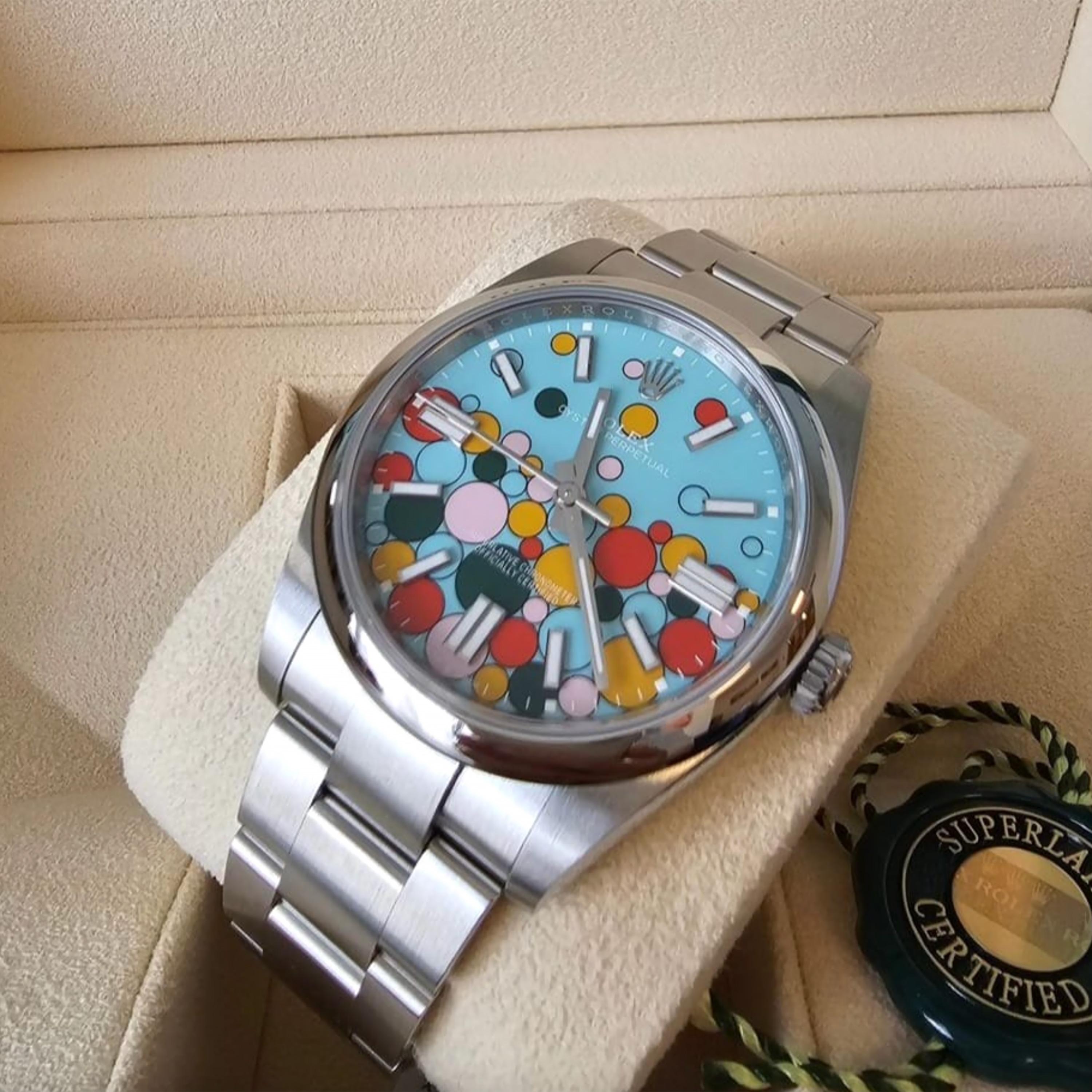 Ungetragene Rolex Oyster Perpetual 41 Reference# 124300, Komplettset, 2025 im Angebot 10