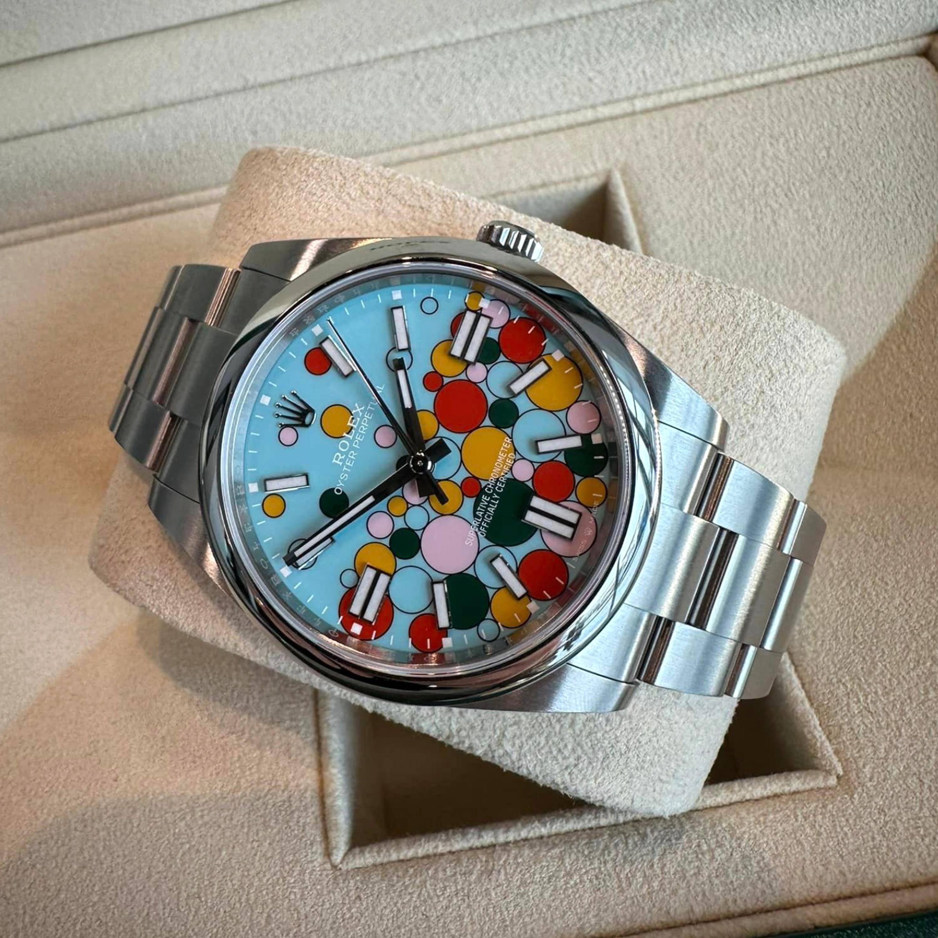 Ungetragene Rolex Oyster Perpetual 41 Reference# 124300, Komplettset, 2025 im Angebot 4