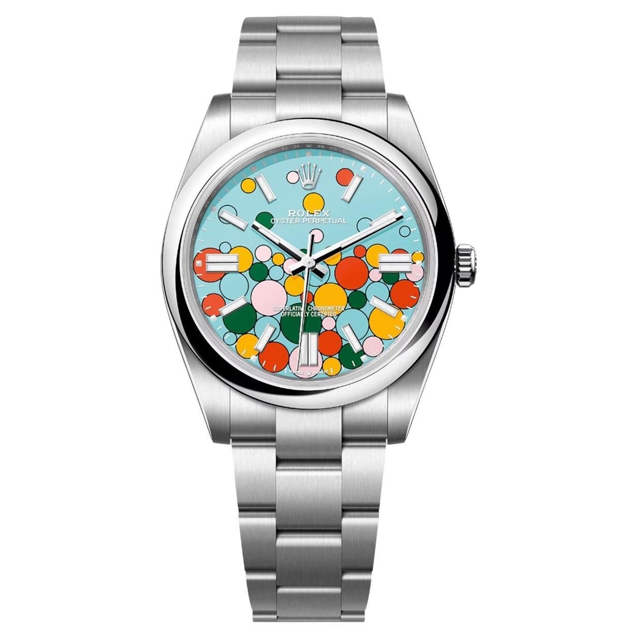 Ungetragene Rolex Oyster Perpetual 41 Reference# 124300, Komplettset, 2025