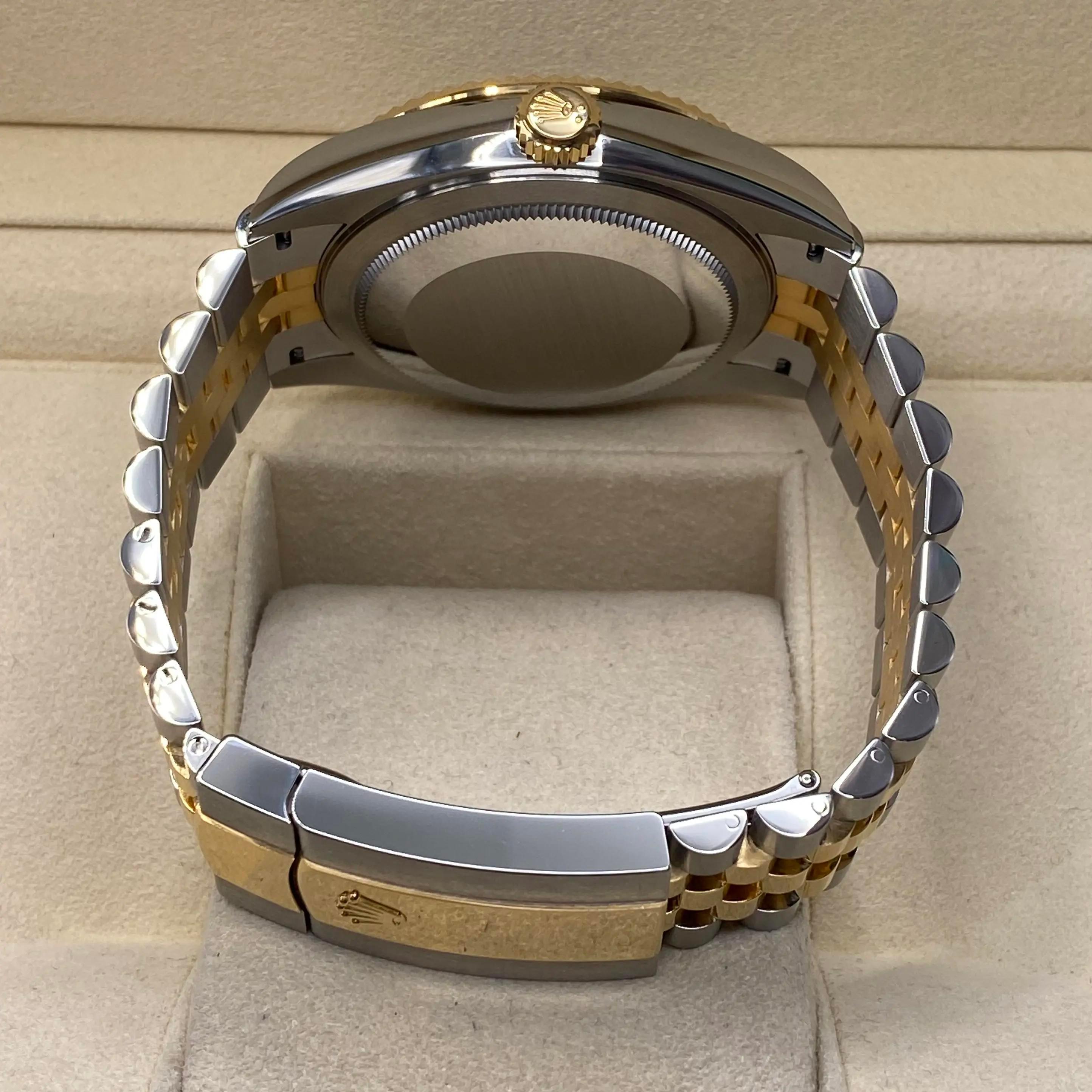 Unworn Rolex Sky-Dweller Jubilee Yellow Gold Steel Black Dial Watch B&P 336933 3
