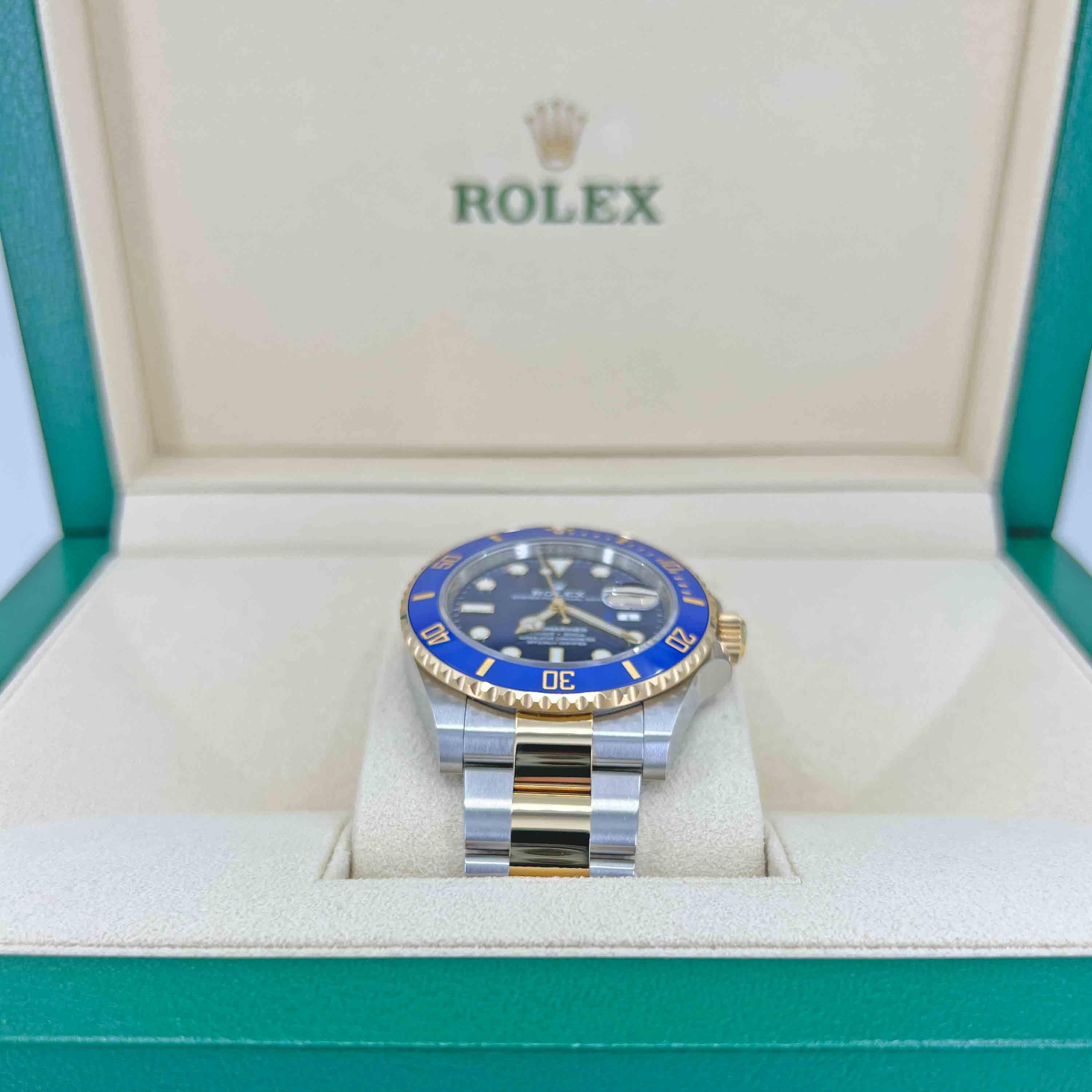 Unworn Rolex Submariner Date Bluesy Reference# 126613LB, Complete set, 2025 In New Condition For Sale In New York, NY