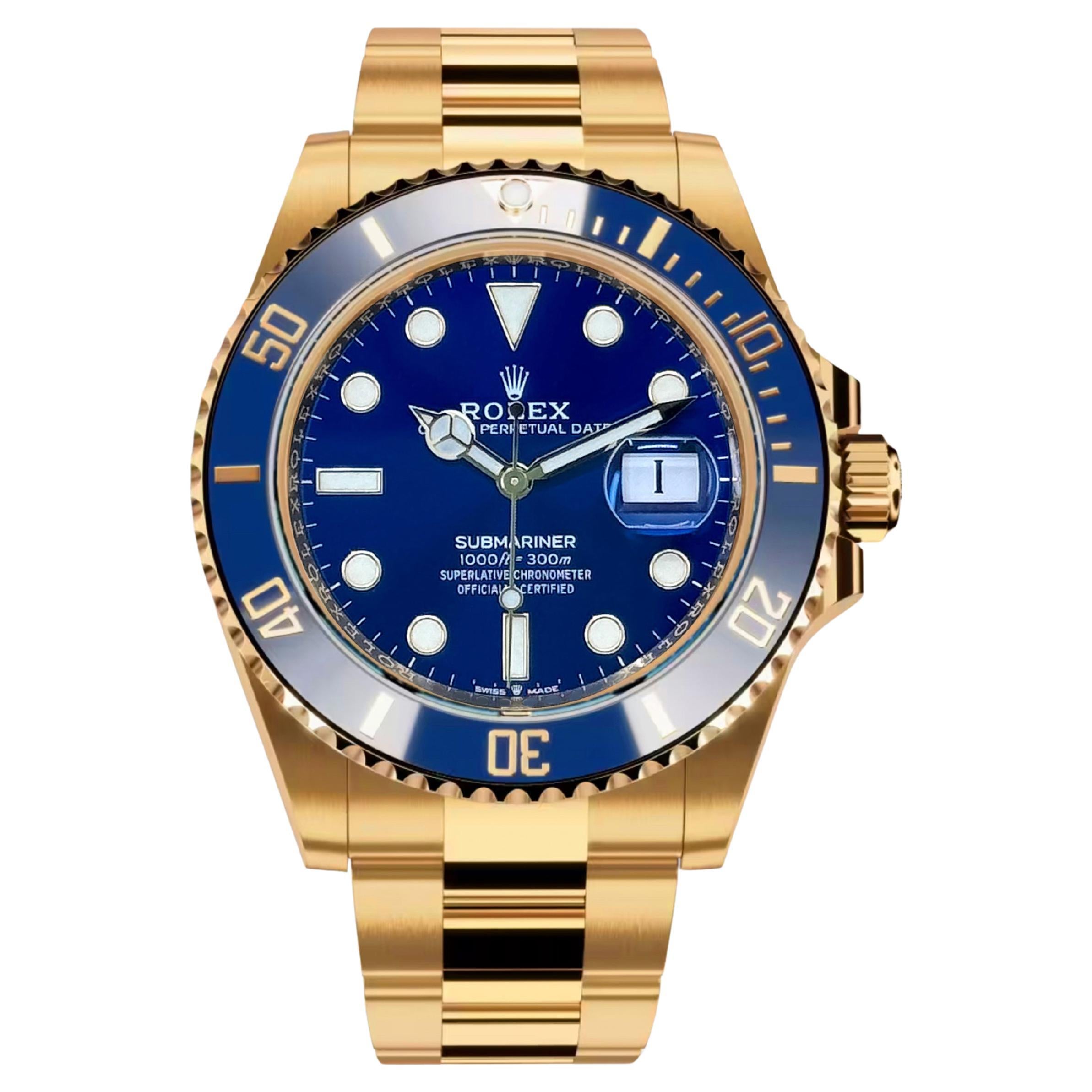 Unworn Rolex Submariner Date Reference# 126618LB, Complete set, 2025