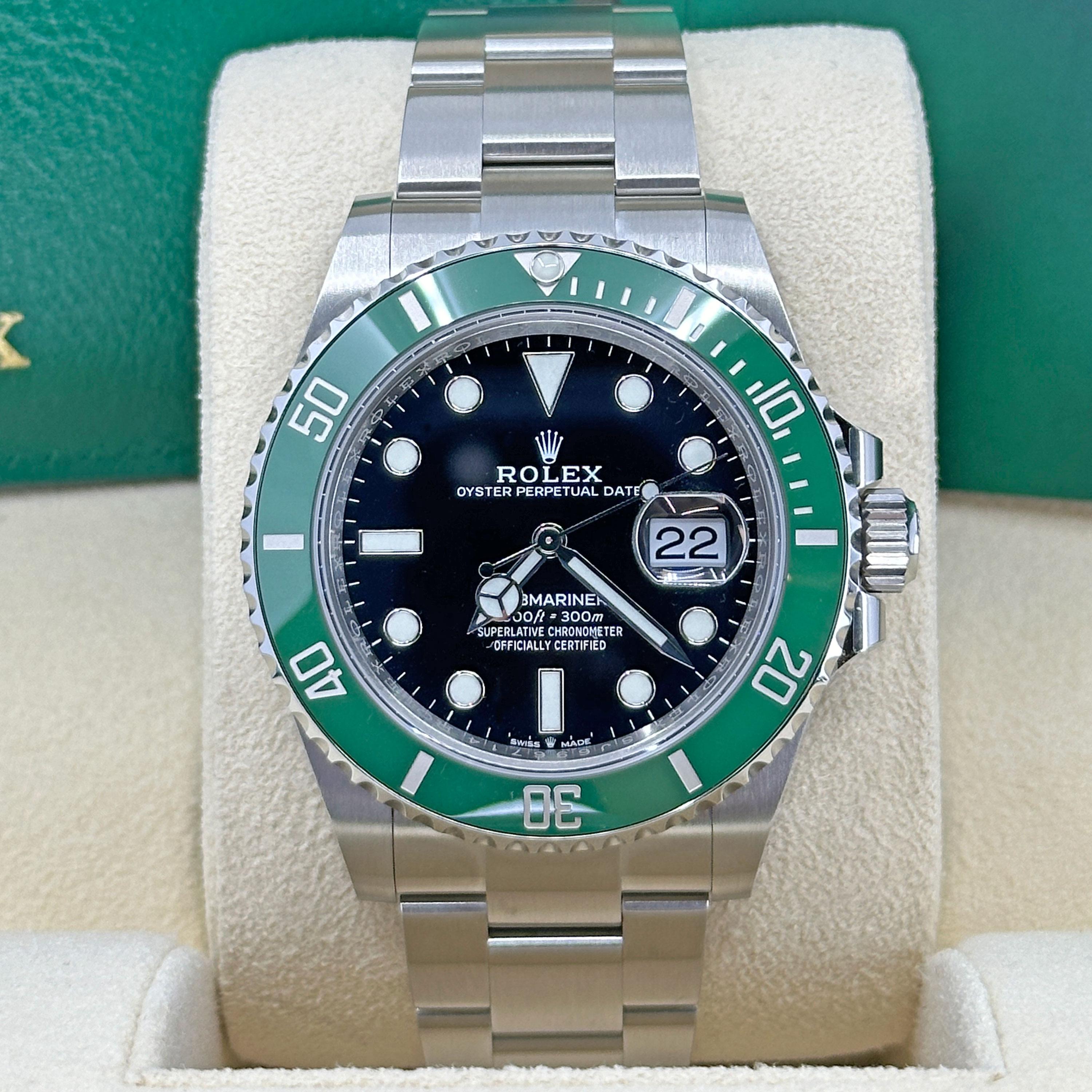Rolex Submariner Date 126610LV-0002 – “Starbucks” Green Bezel Icon in 41mm Oystersteel

The Rolex Submariner Date 126610LV-0002, affectionately dubbed the “Starbucks,” delivers a bold reinterpretation of the classic Submariner, blending heritage
