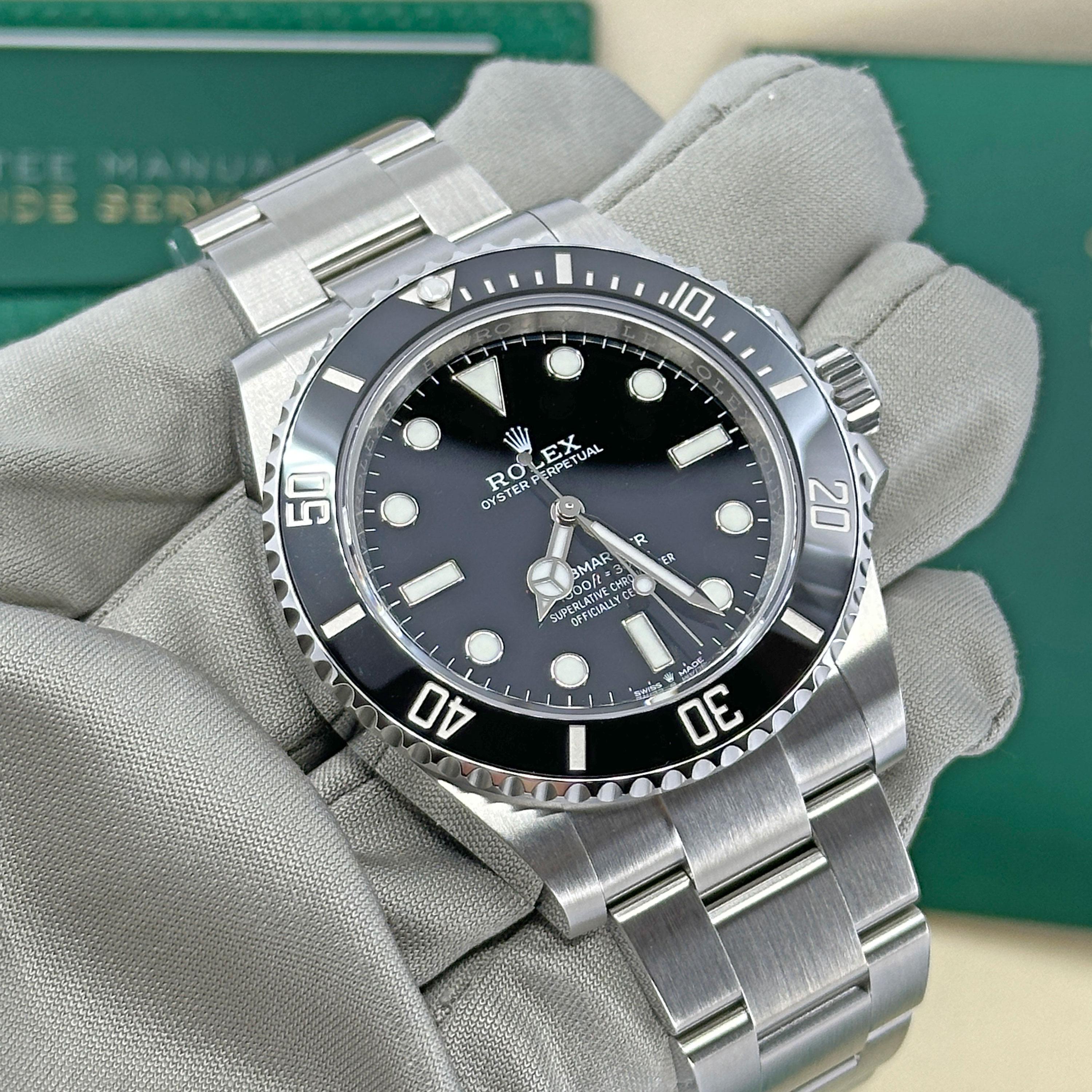 Unworn Rolex Submariner No Date Reference# 124060, Complete set, 2025 For Sale 9