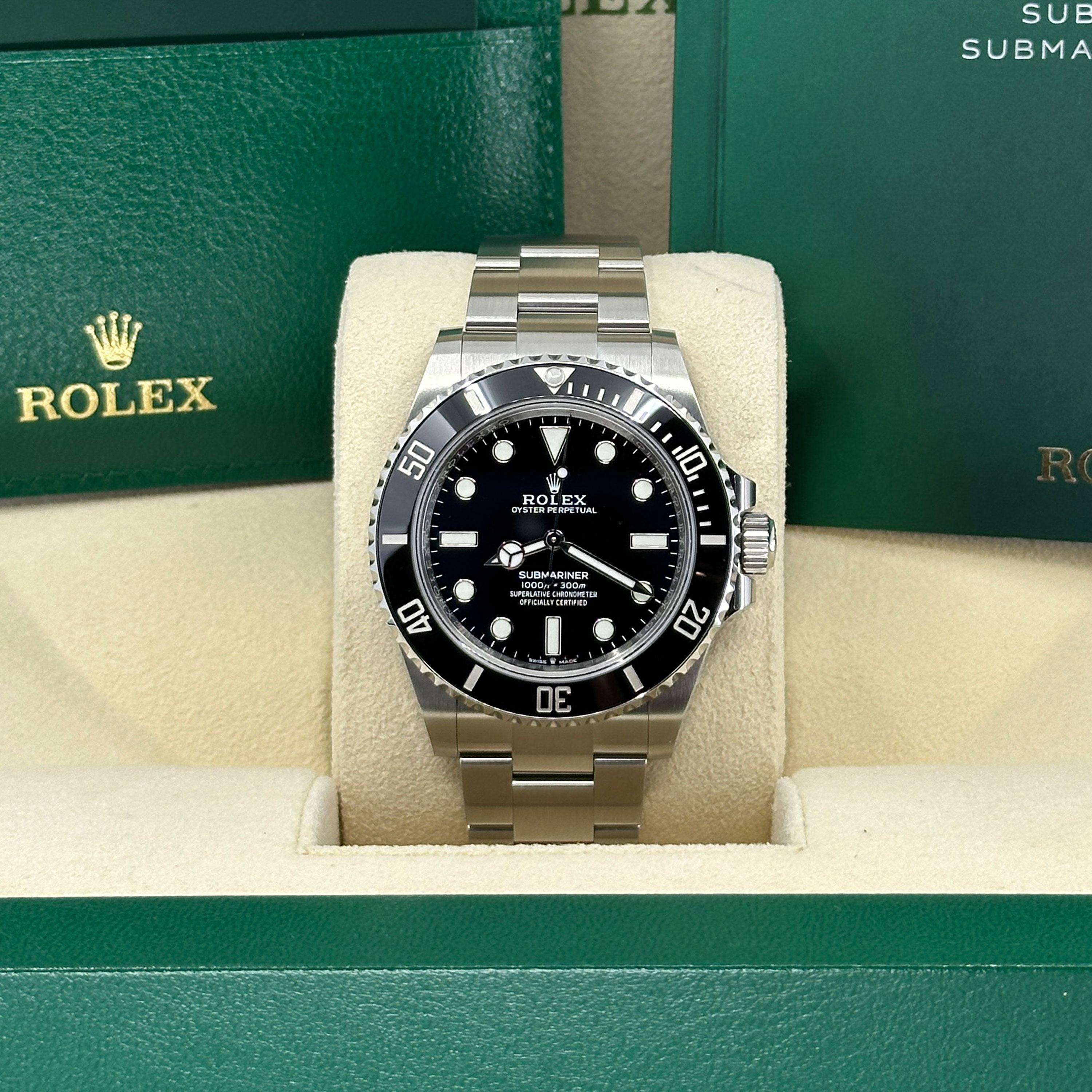 La Rolex Submariner 124060-0001 est une icône intemporelle du design des montres de plongée, révérée pour son mélange parfait de fonctionnalité, de durabilité et d'understated design. Introduit en 2020 dans le cadre de la dernière génération de